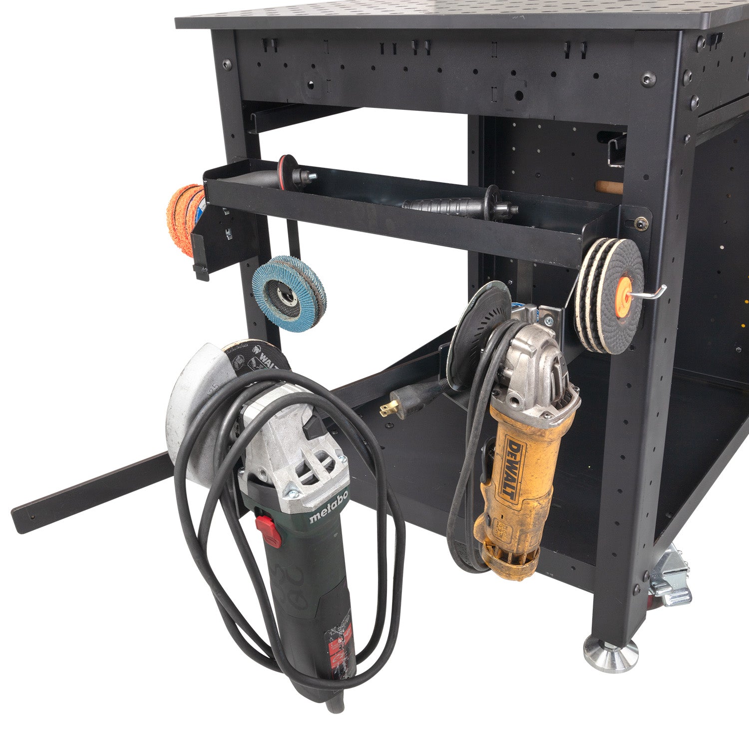 Estante de almacenamiento para amoladoras para carros Rhino
