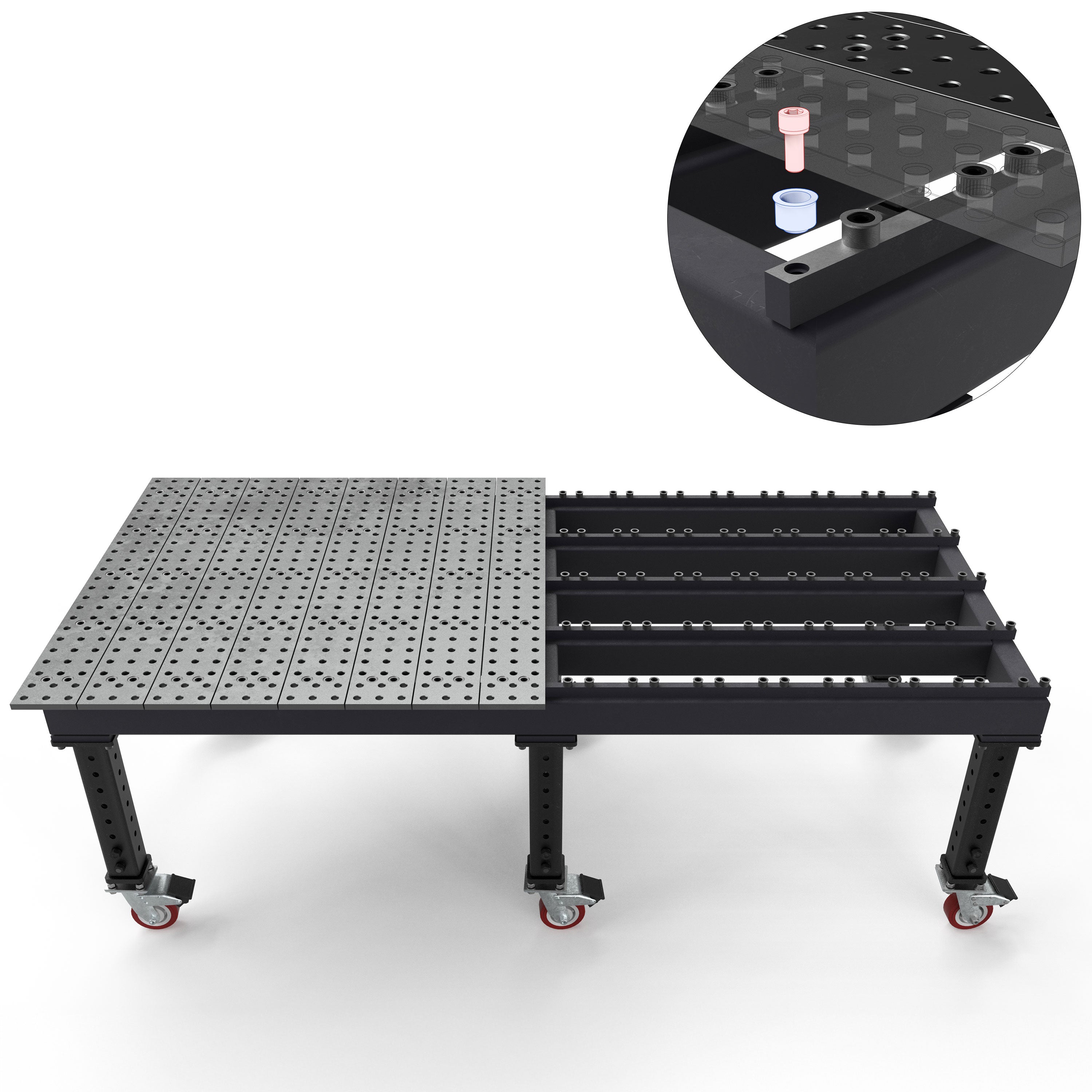 Max 4' x 4' (48" x 48") Tables, 5/8" System