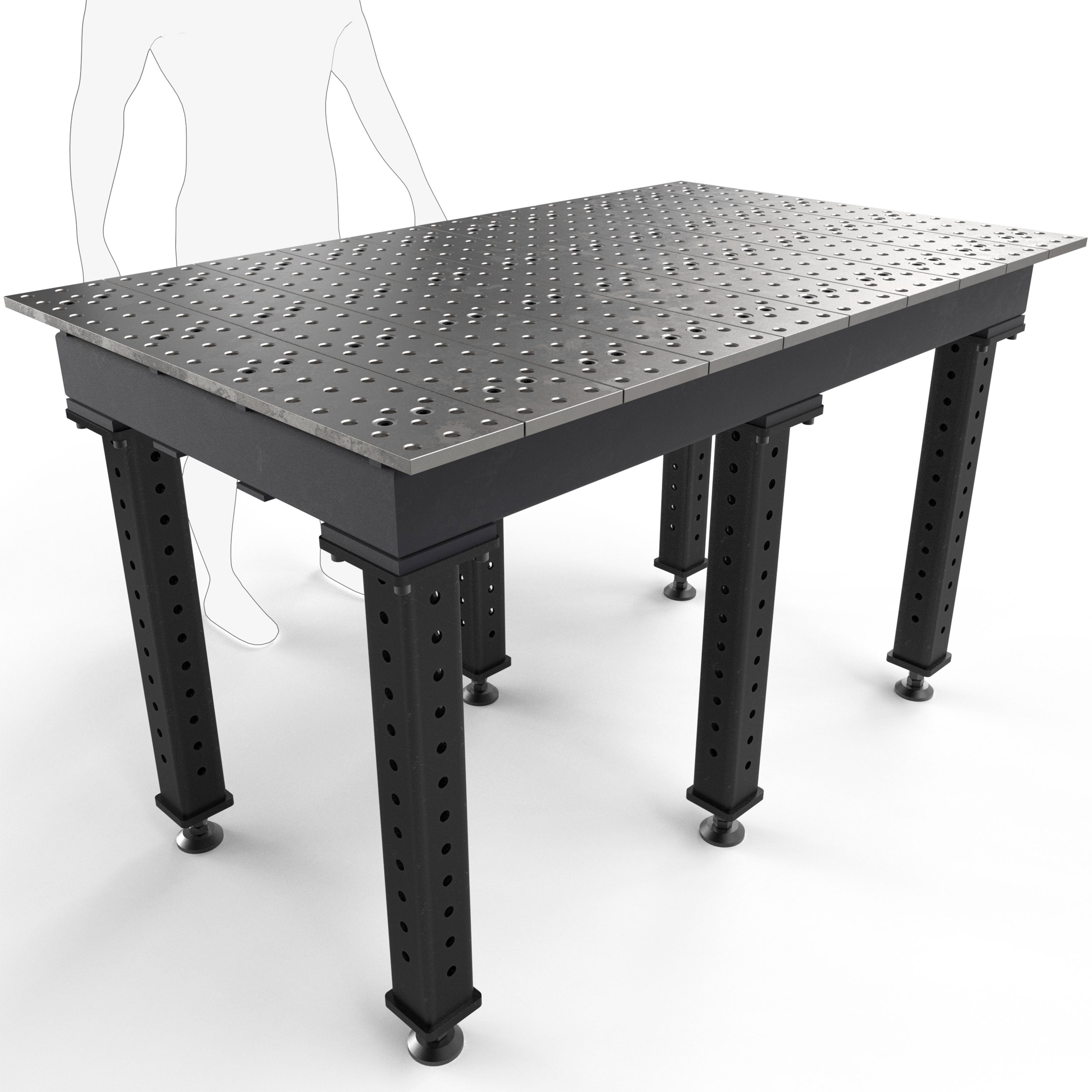 Max 5' × 3' (60" x 36") Tables, 5/8" System