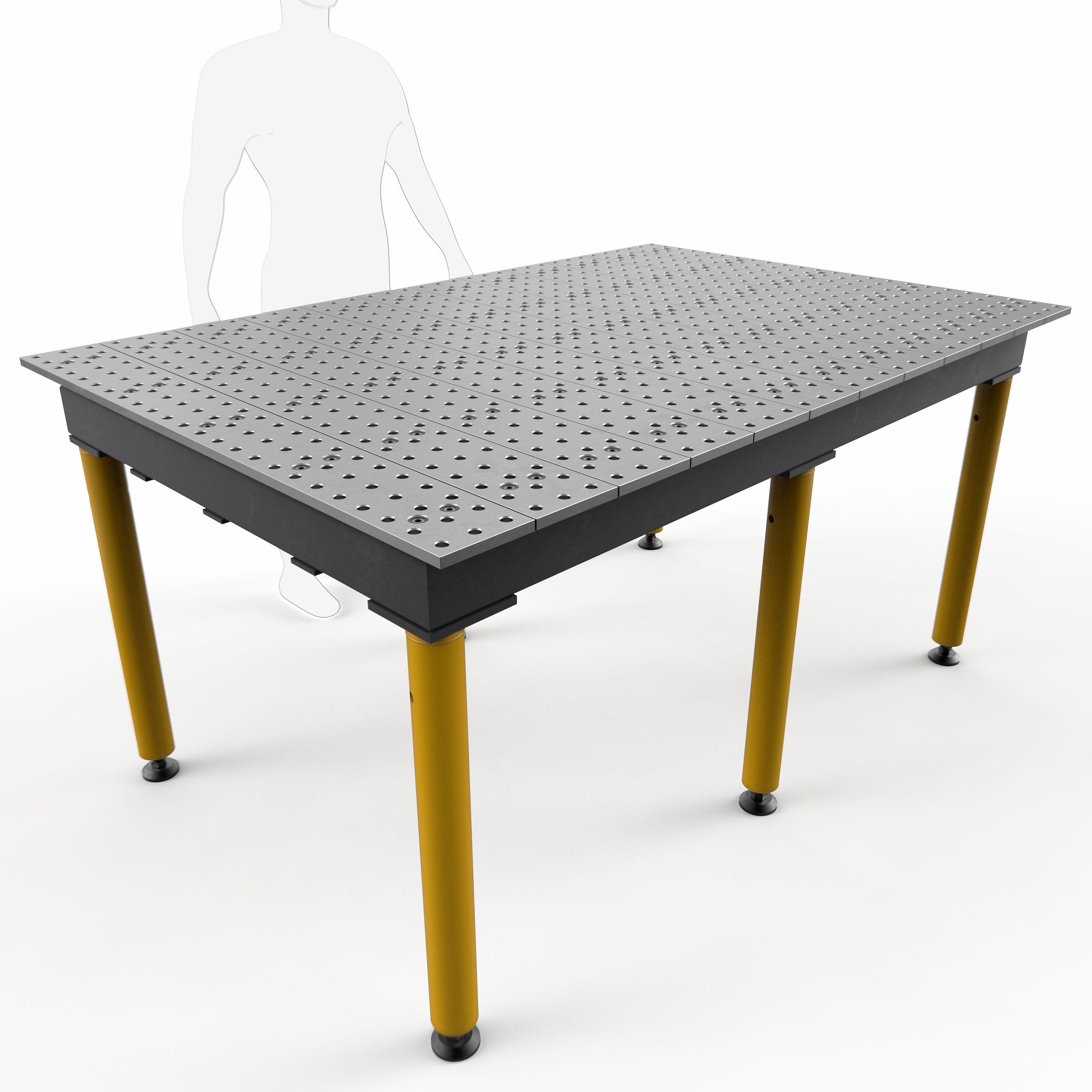 Max 6' x 4' (72" x 48") Table, 5/8" System