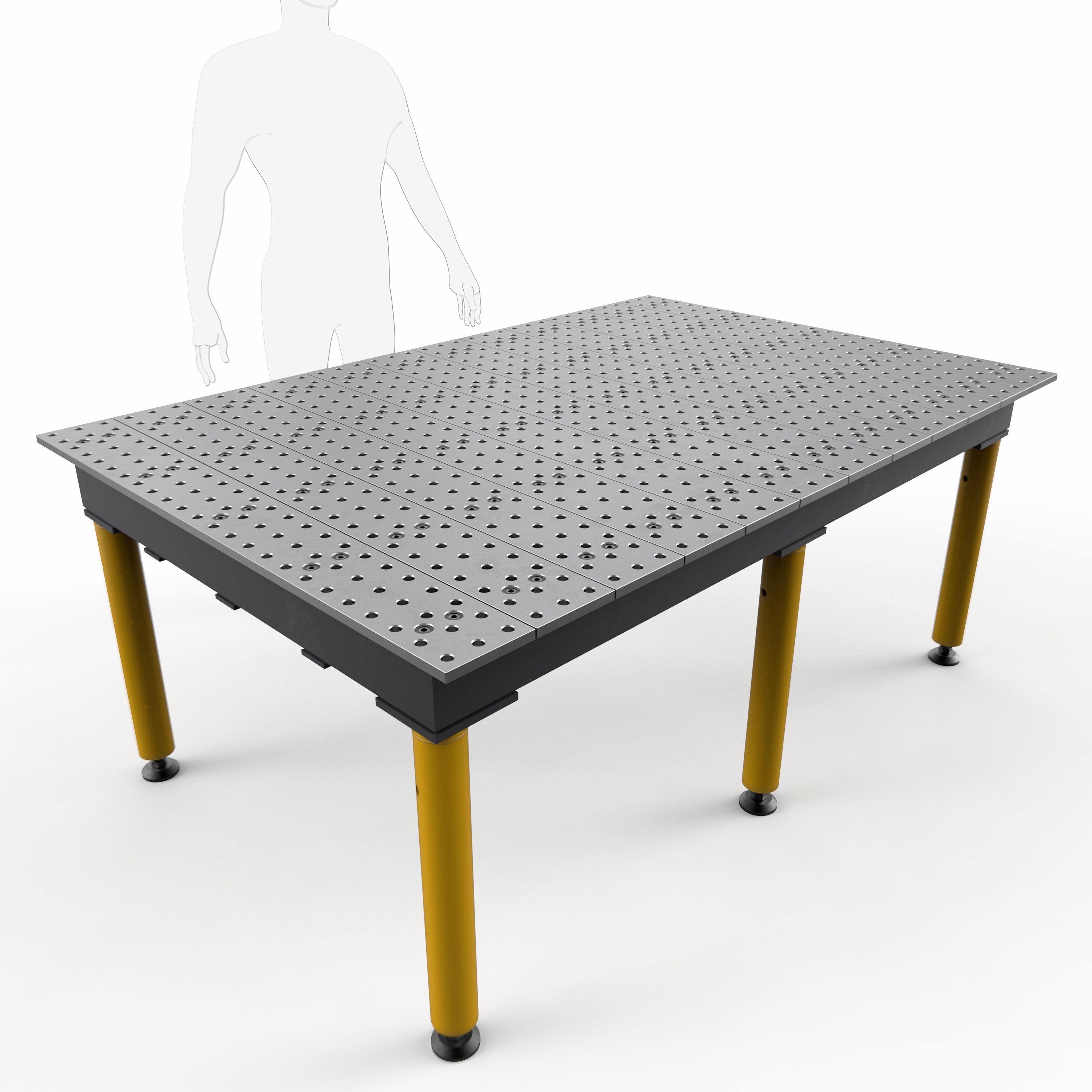 Max 6' x 4' (72" x 48") Table, 5/8" System