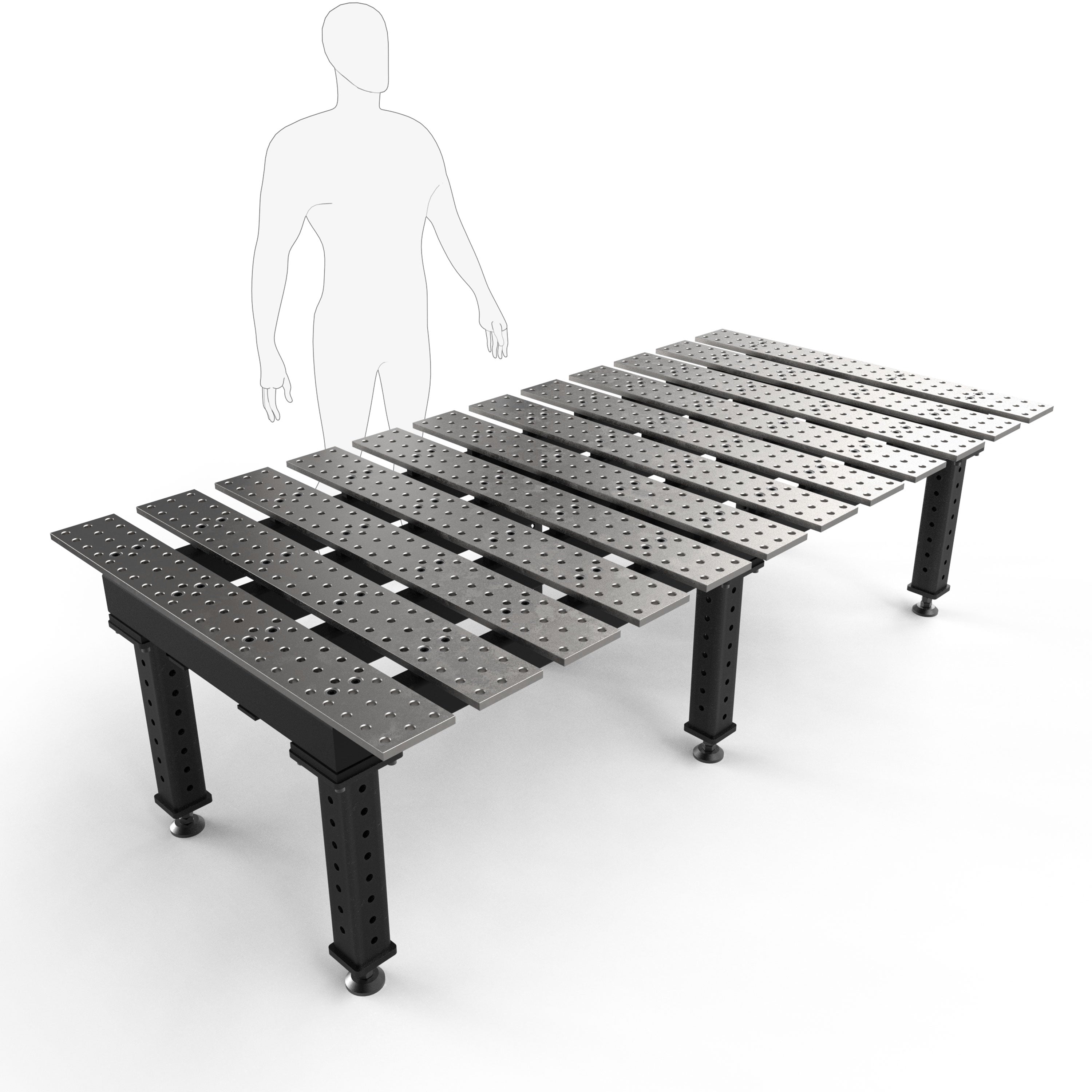 Mesas con ranuras MAX, 8' x 4' 