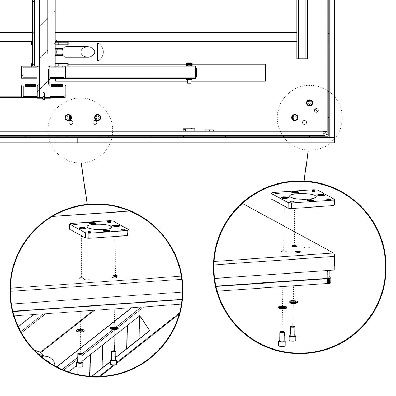 Mounting Adapter Plates for Scissor Lift HSLT600