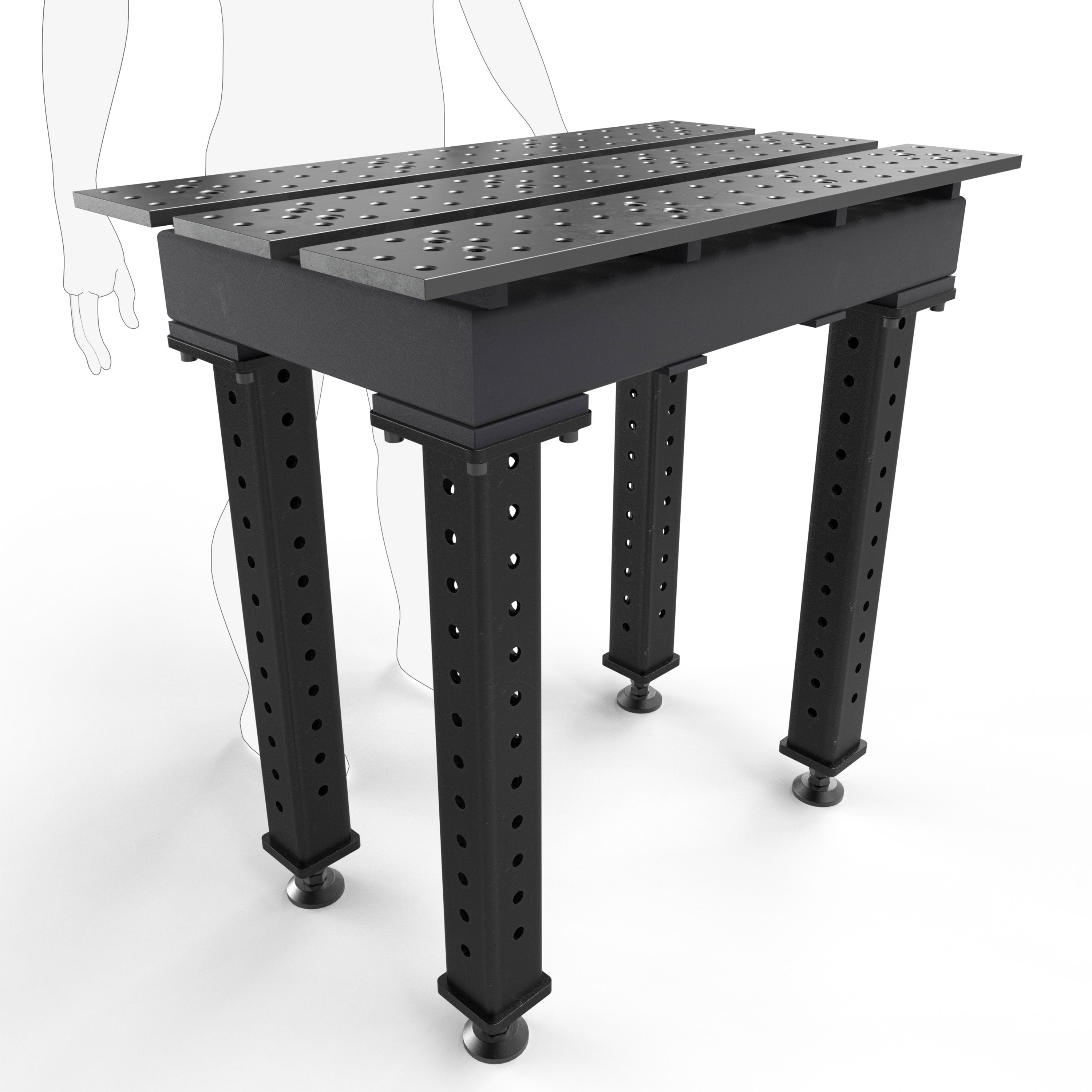Mesas con ranuras MAX, 2' × 3' 