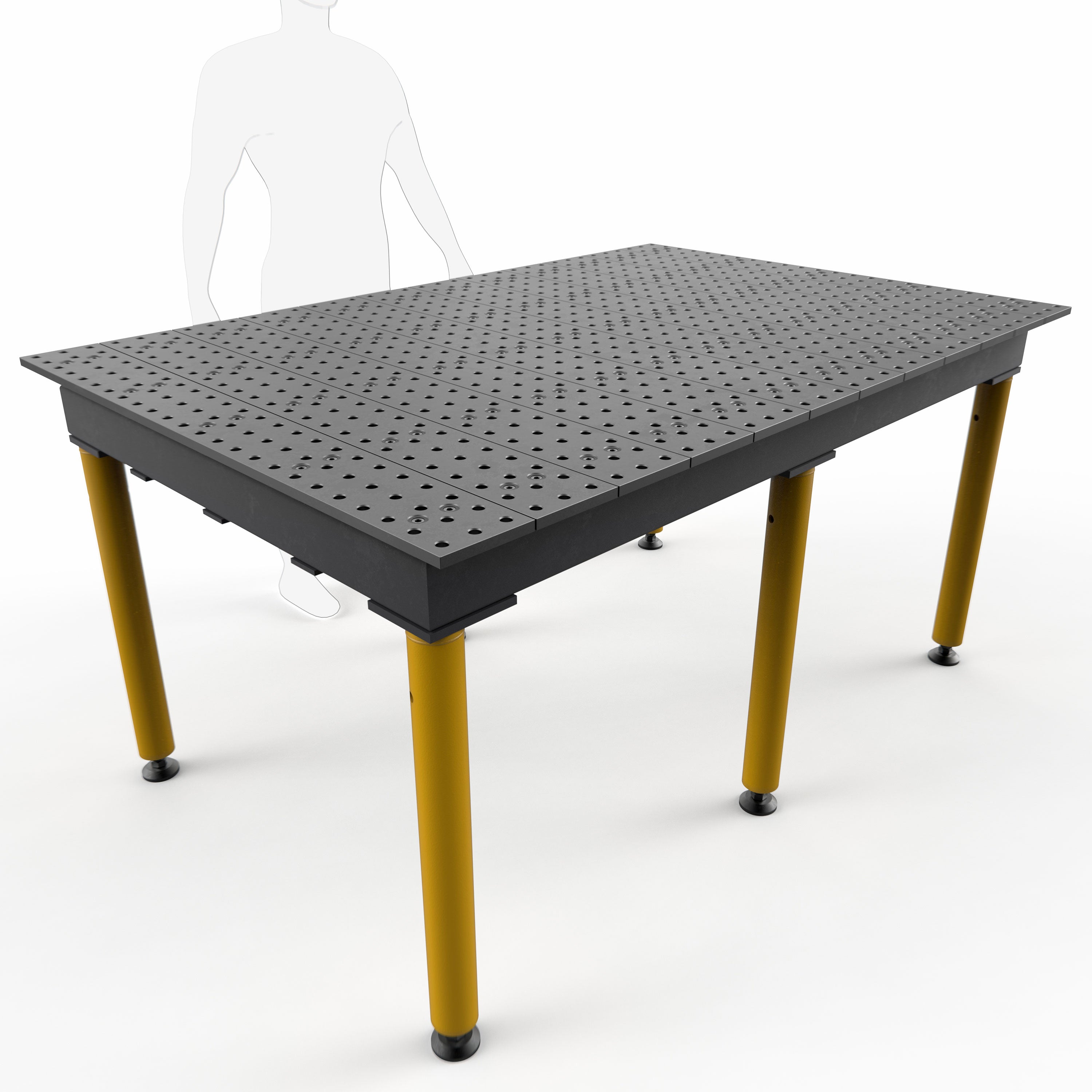 Max 6' x 4' (72" x 48") Table, 5/8" System