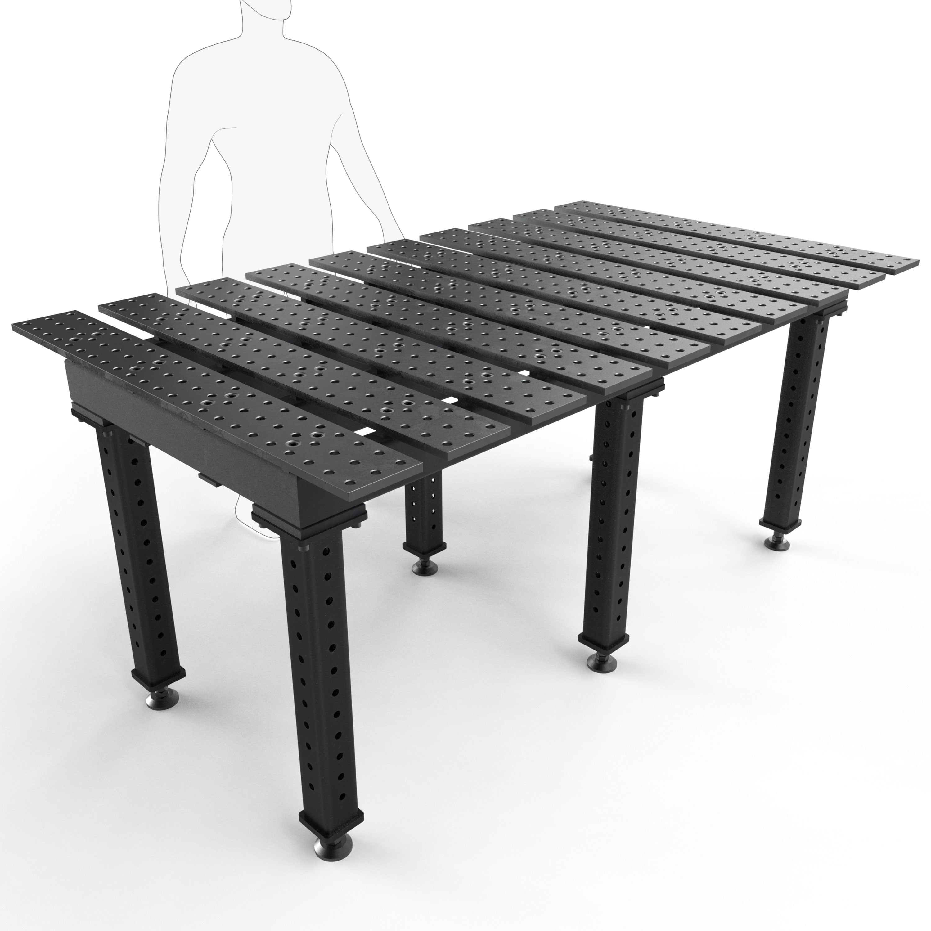 MAX Slotted 6-1/2' × 4' (78" x 48") Tables, 5/8" System