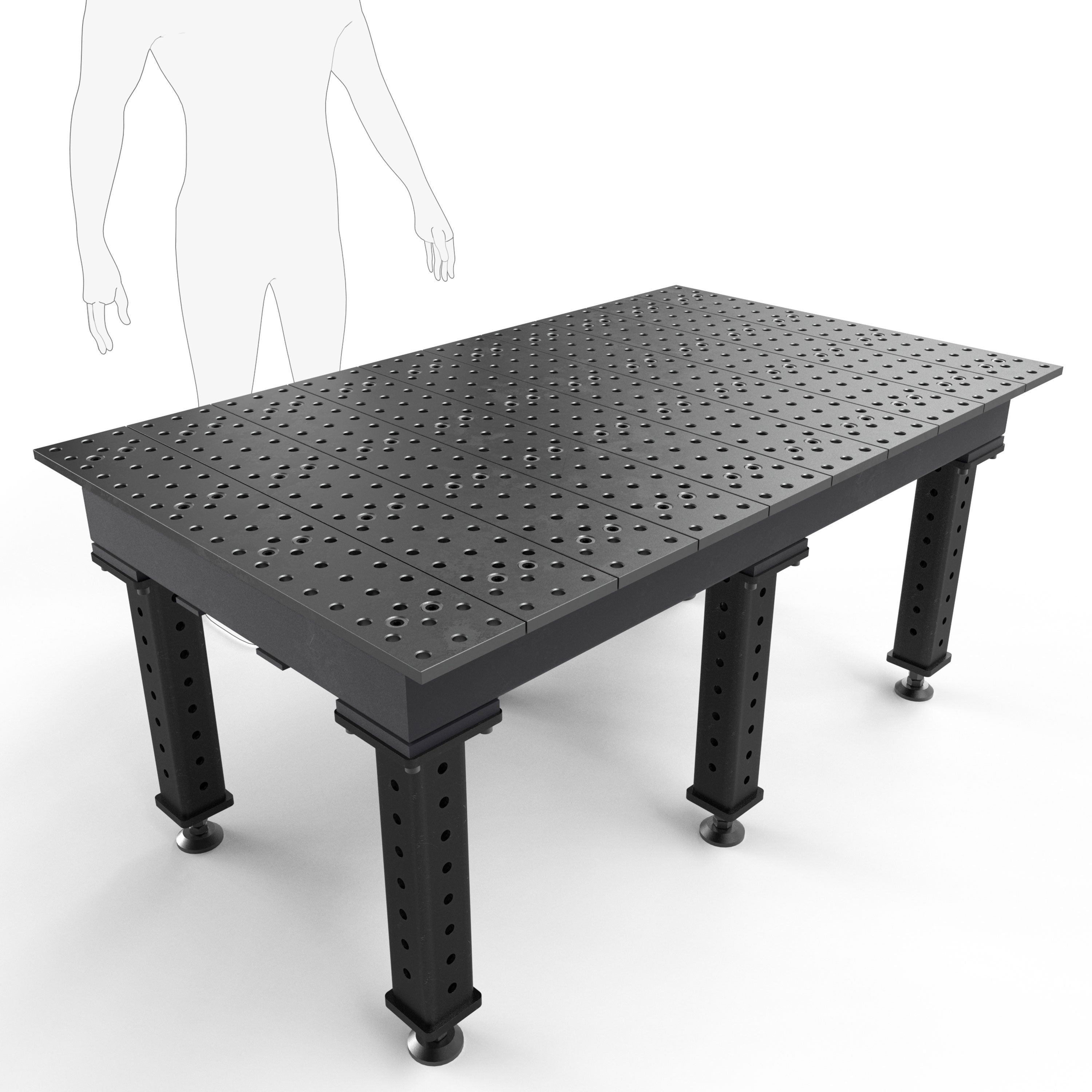 Max 5' × 3' (60" x 36") Tables, 5/8" System