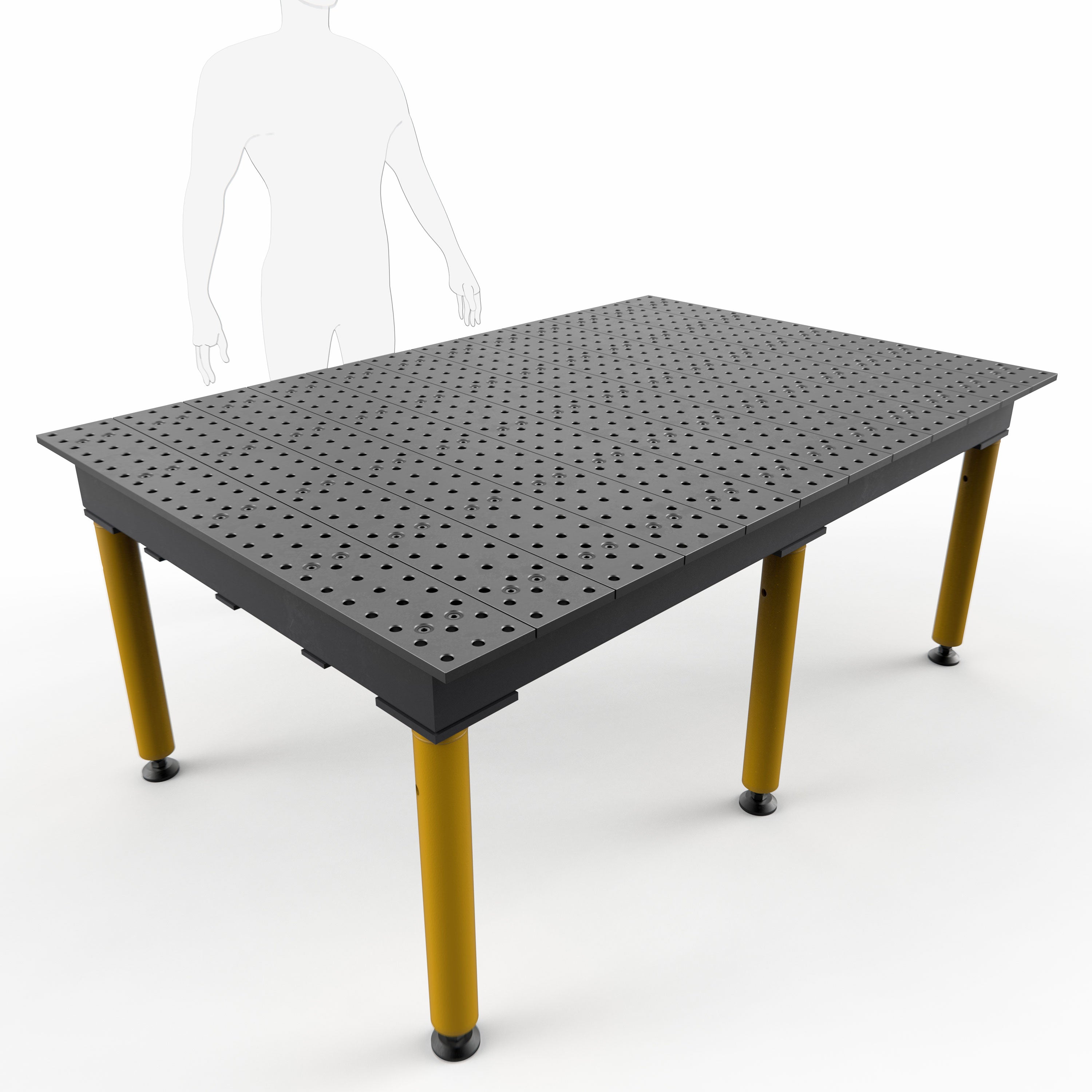 Max 6' x 4' (72" x 48") Table, 5/8" System