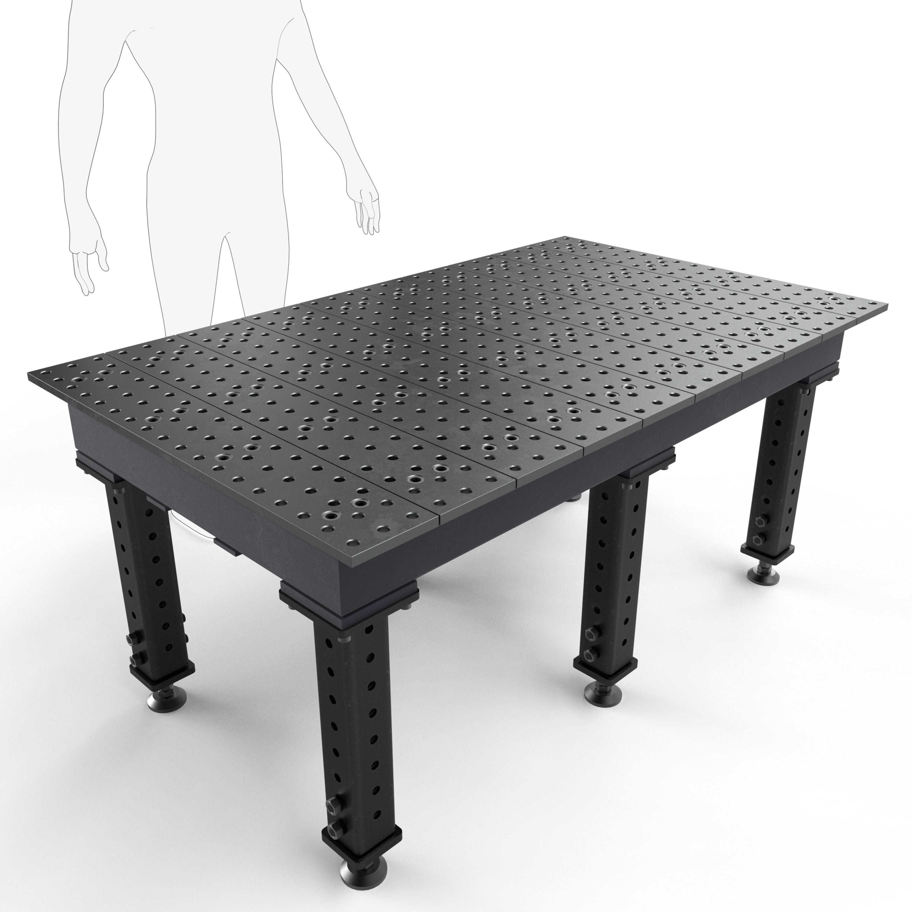 Max 5' × 3' (60" x 36") Tables, 5/8" System