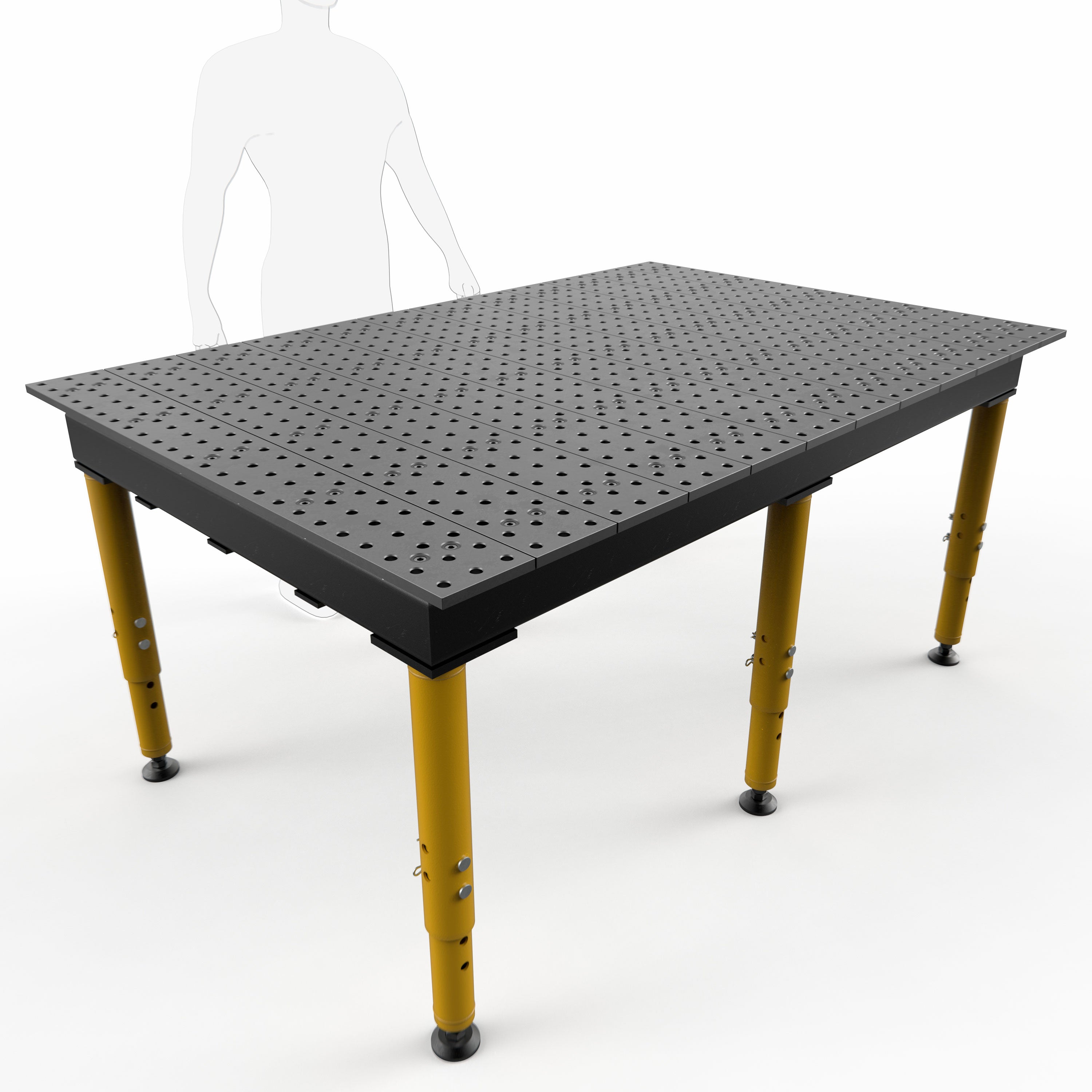 Max 6' x 4' (72" x 48") Table, 5/8" System