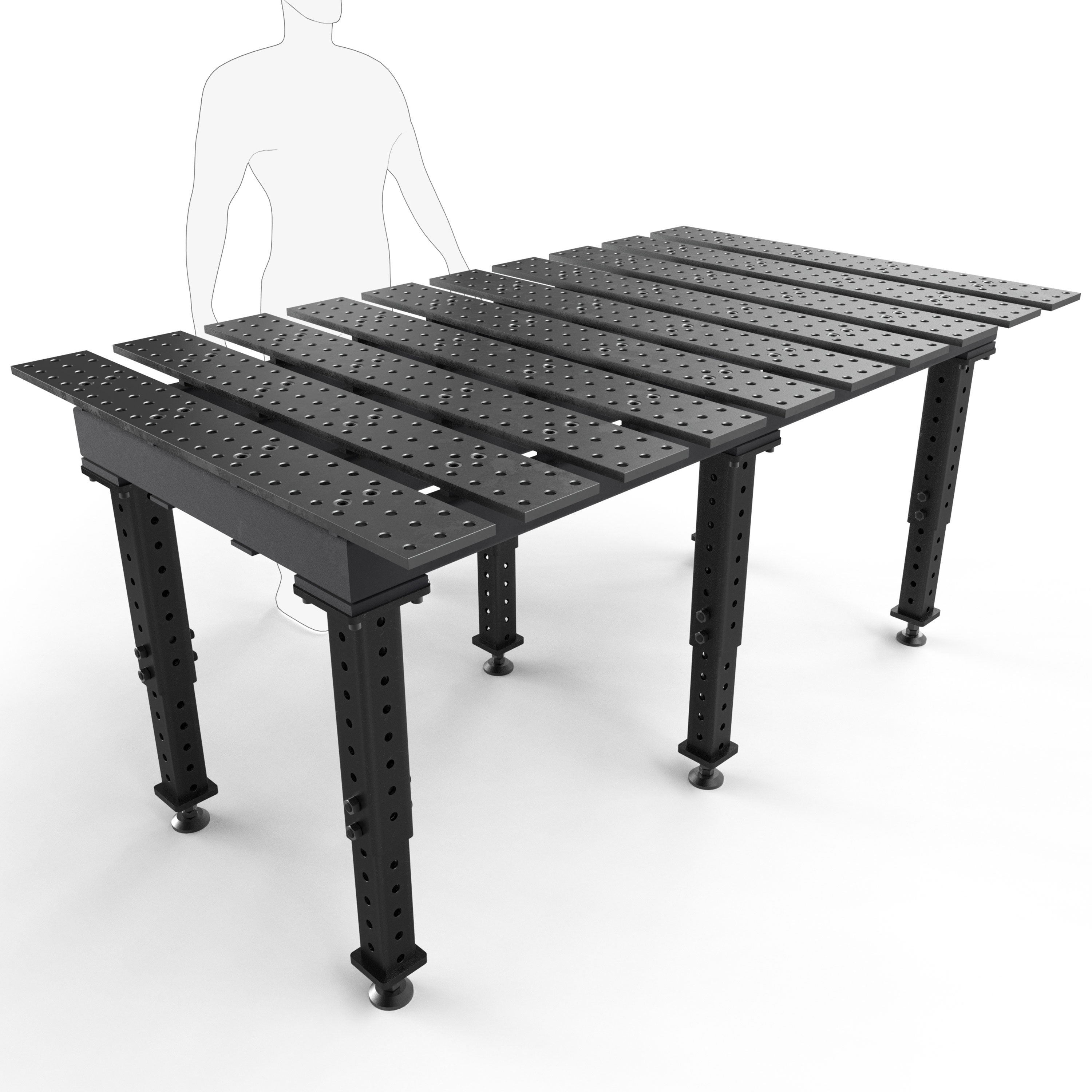 MAX Slotted 6-1/2' × 4' (78" x 48") Tables, 5/8" System