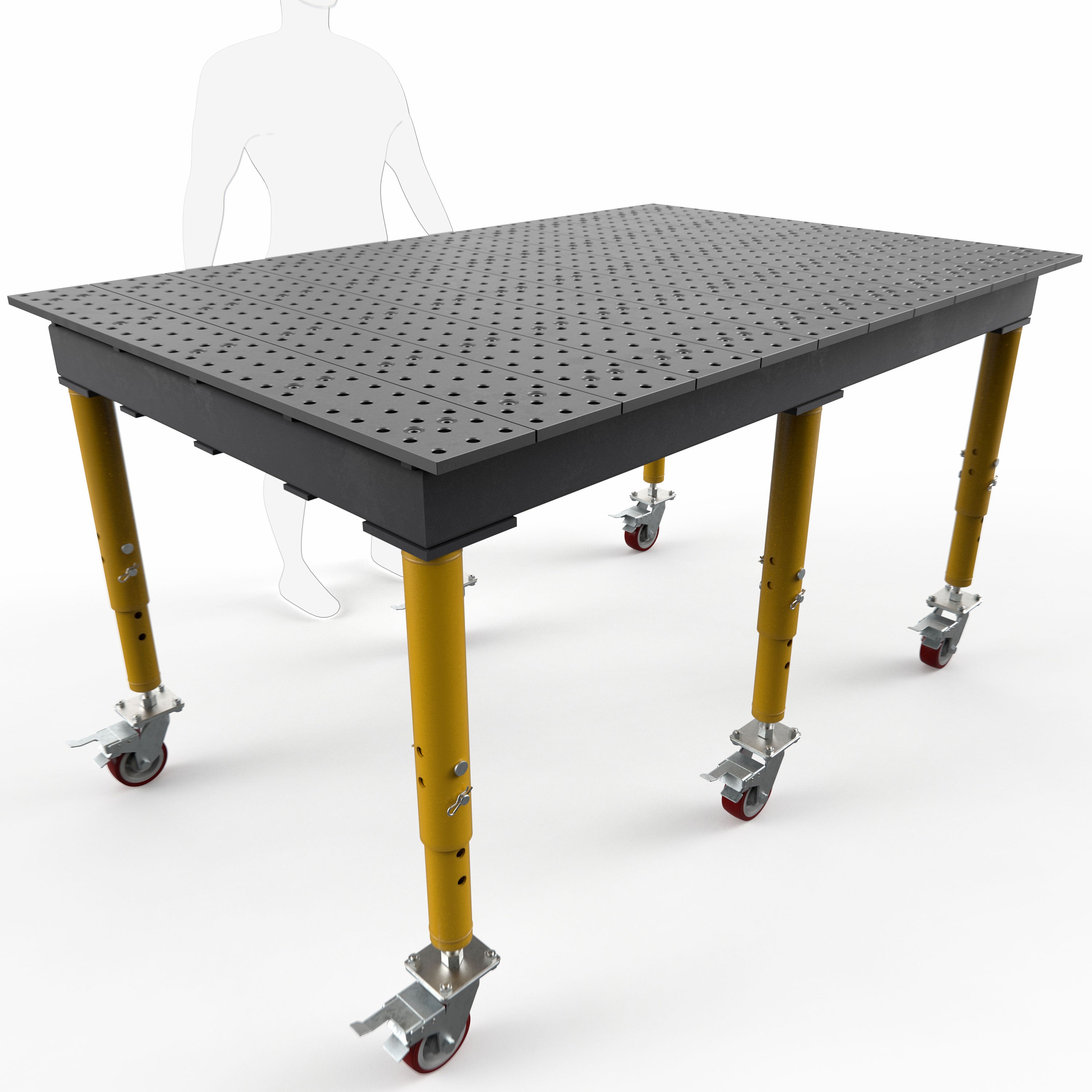 Max 6' x 4' (72" x 48") Table, 5/8" System