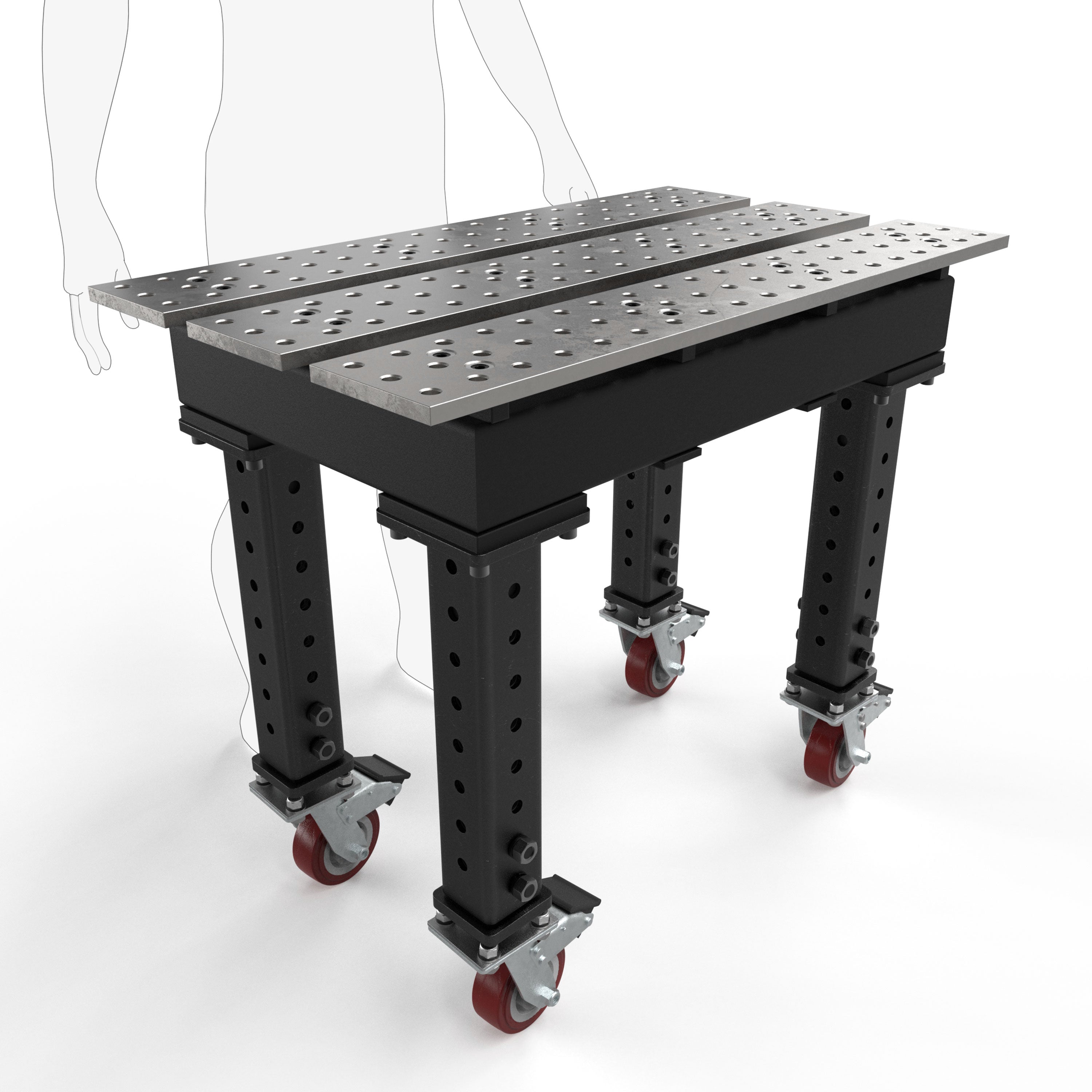 Mesas con ranuras MAX, 2' × 3' 