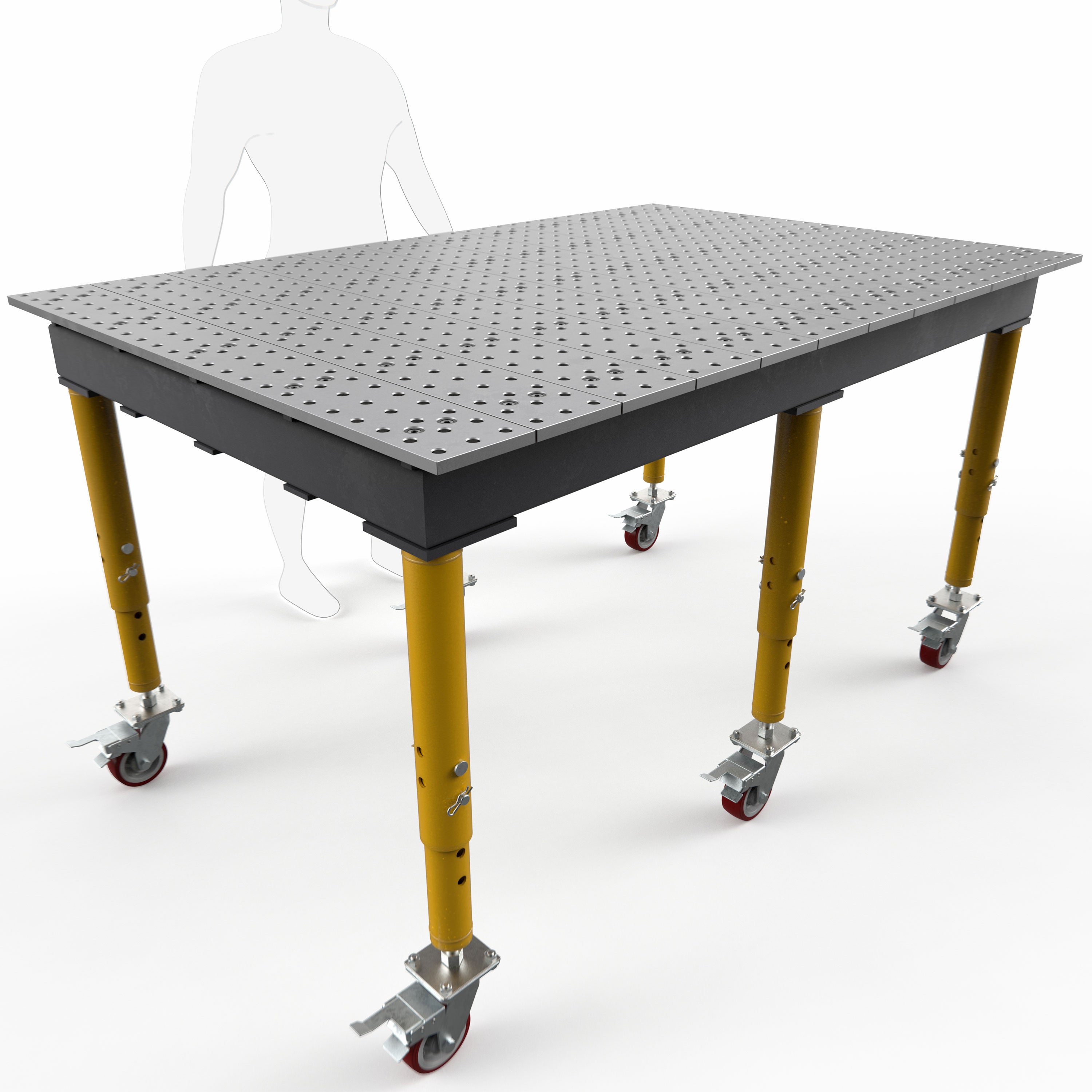 Max 6' x 4' (72" x 48") Table, 5/8" System