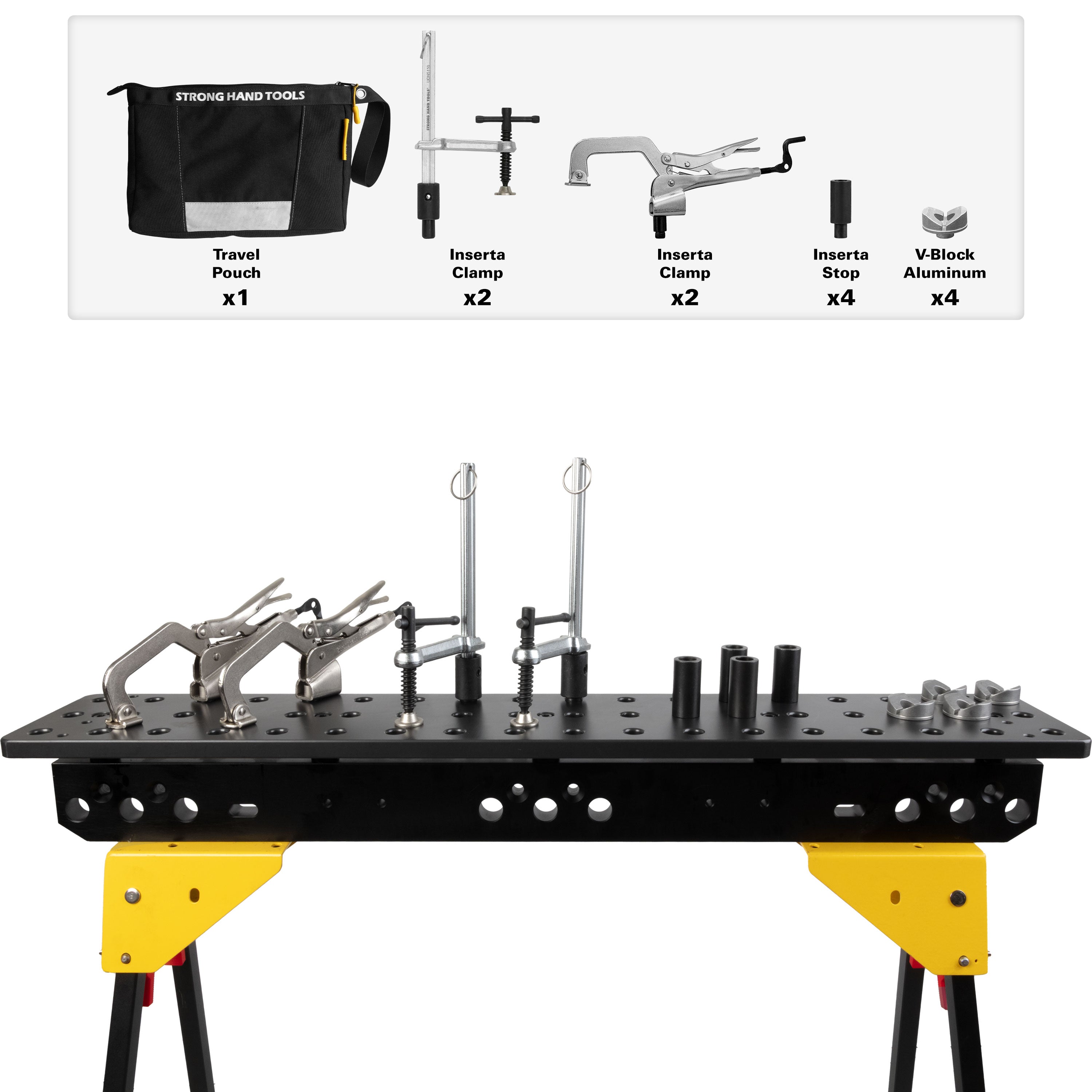 DualLink Fixturing Sawhorse Kit, Fixed Legs