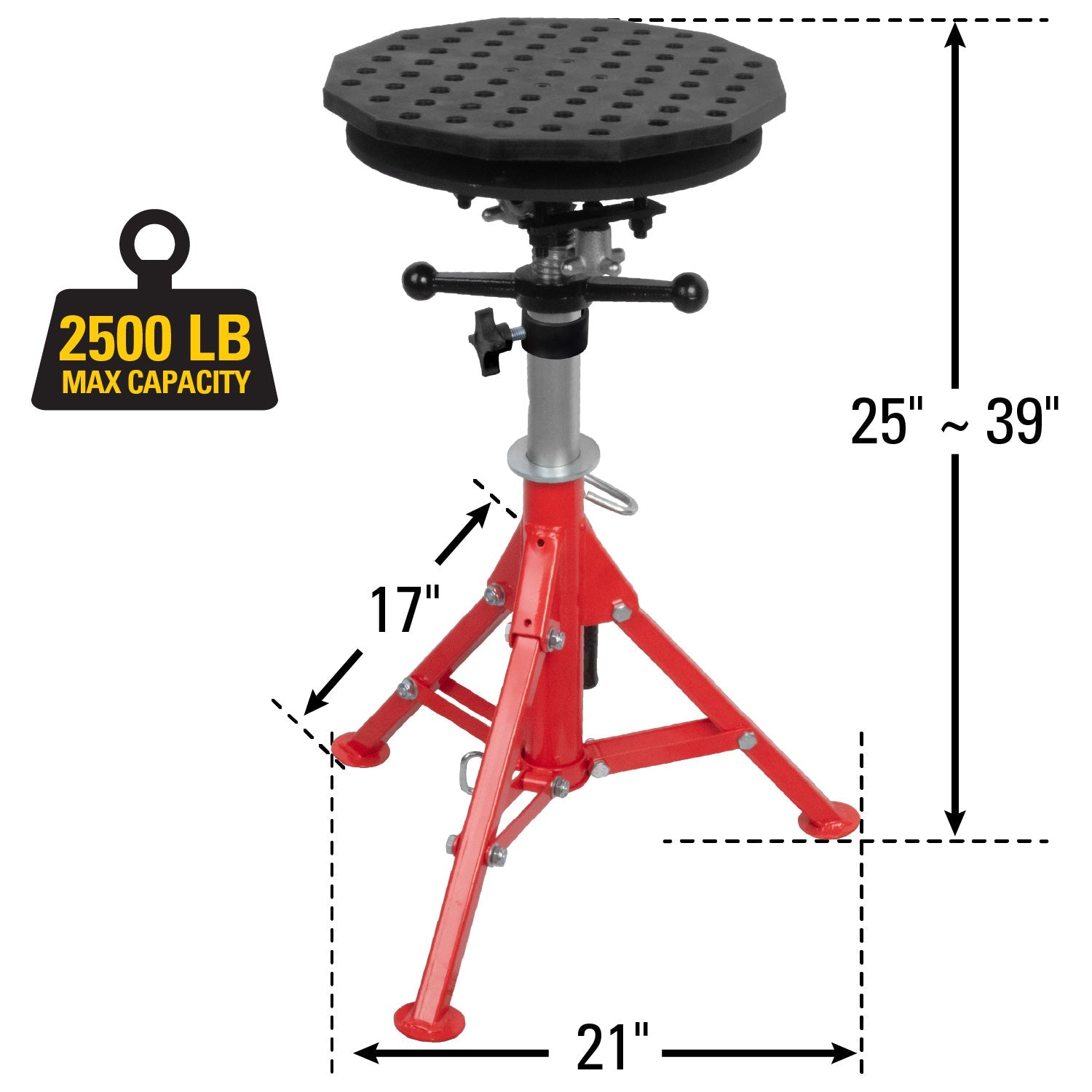 Scout Tripod, 14" Diameter, Work Stand, 5/8" System