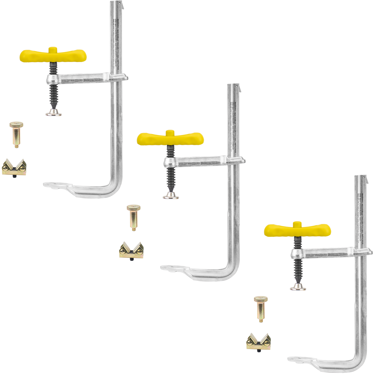 F-Clamp Kit, 3-pc of UG125-C3, 12.5" capacity