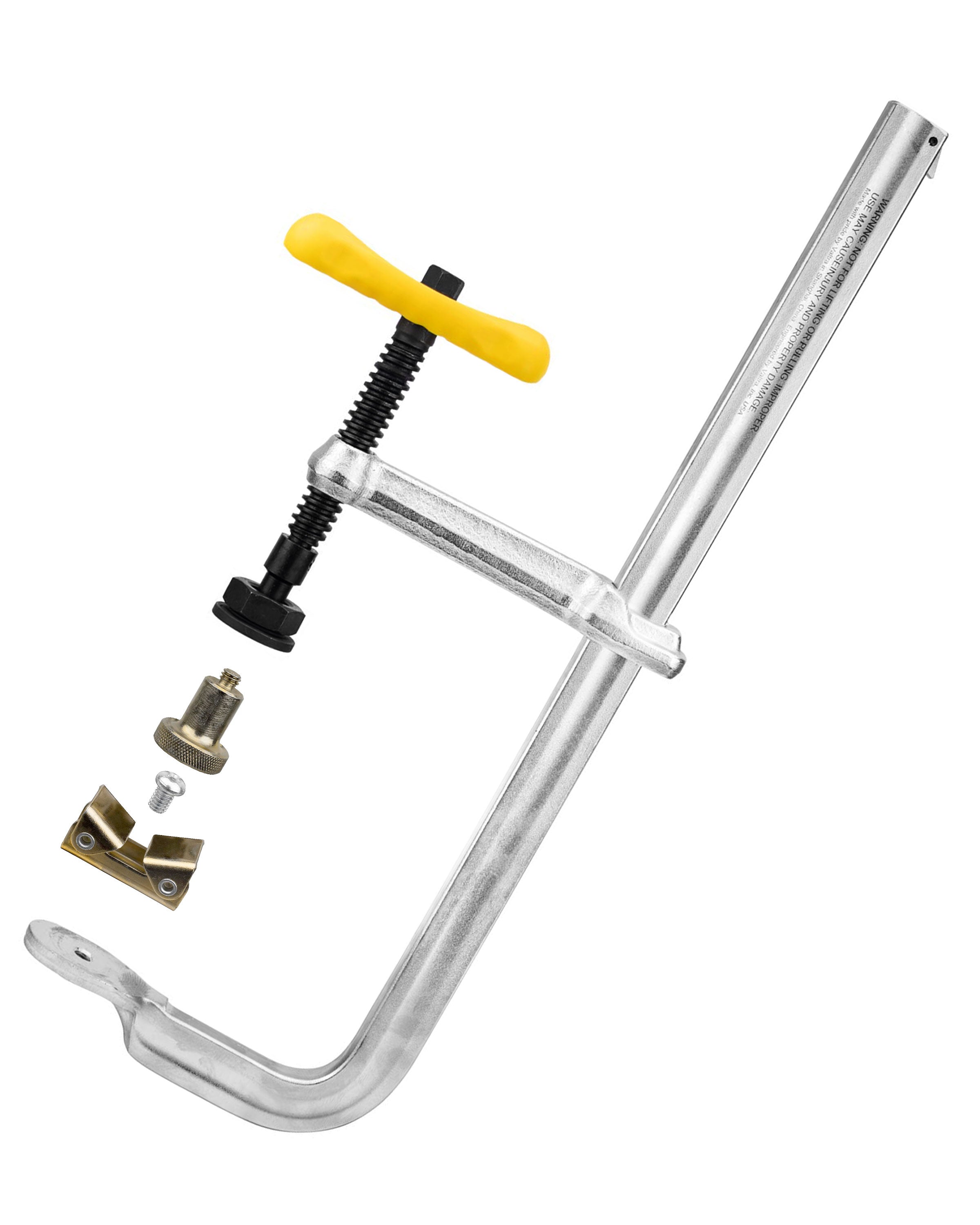 Reversible F-Clamps - 3/16" x 9/16" Rail Size, Heavy Duty Pad (UM Series)