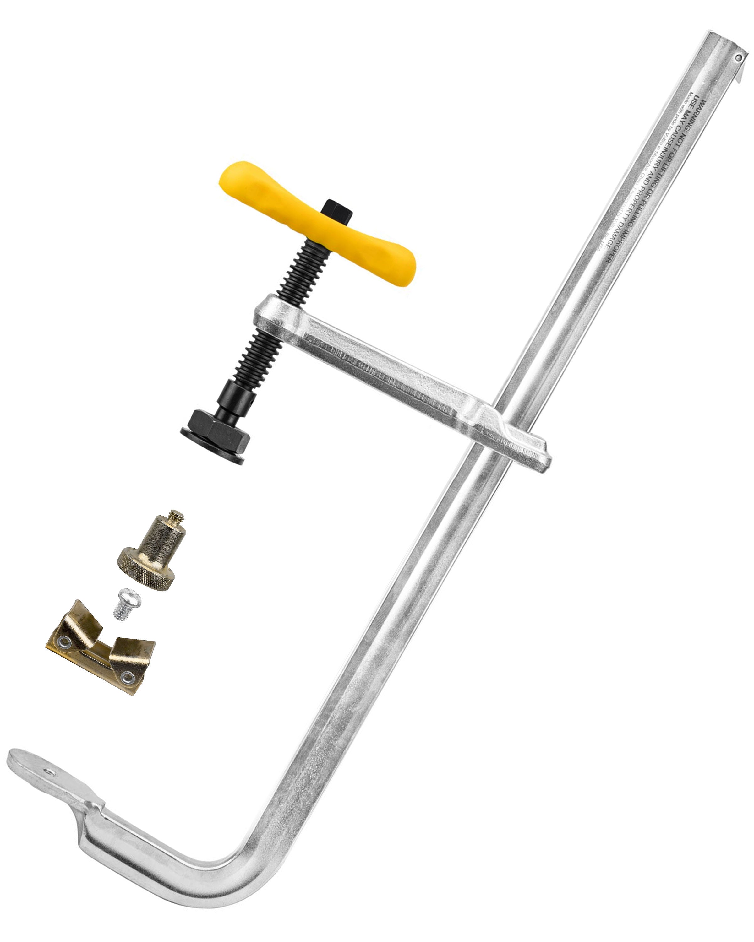 Reversible F-Clamps - 3/16" x 9/16" Rail Size, Heavy Duty Pad (UM Series)
