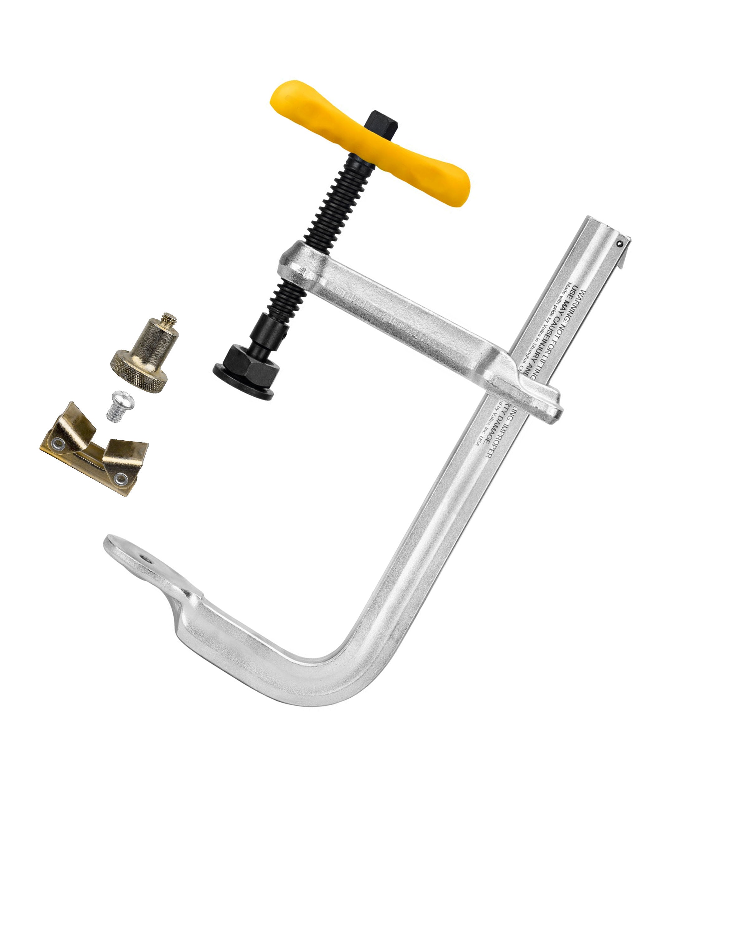 Reversible F-Clamps - 3/16" x 9/16" Rail Size, Heavy Duty Pad (UM Series)