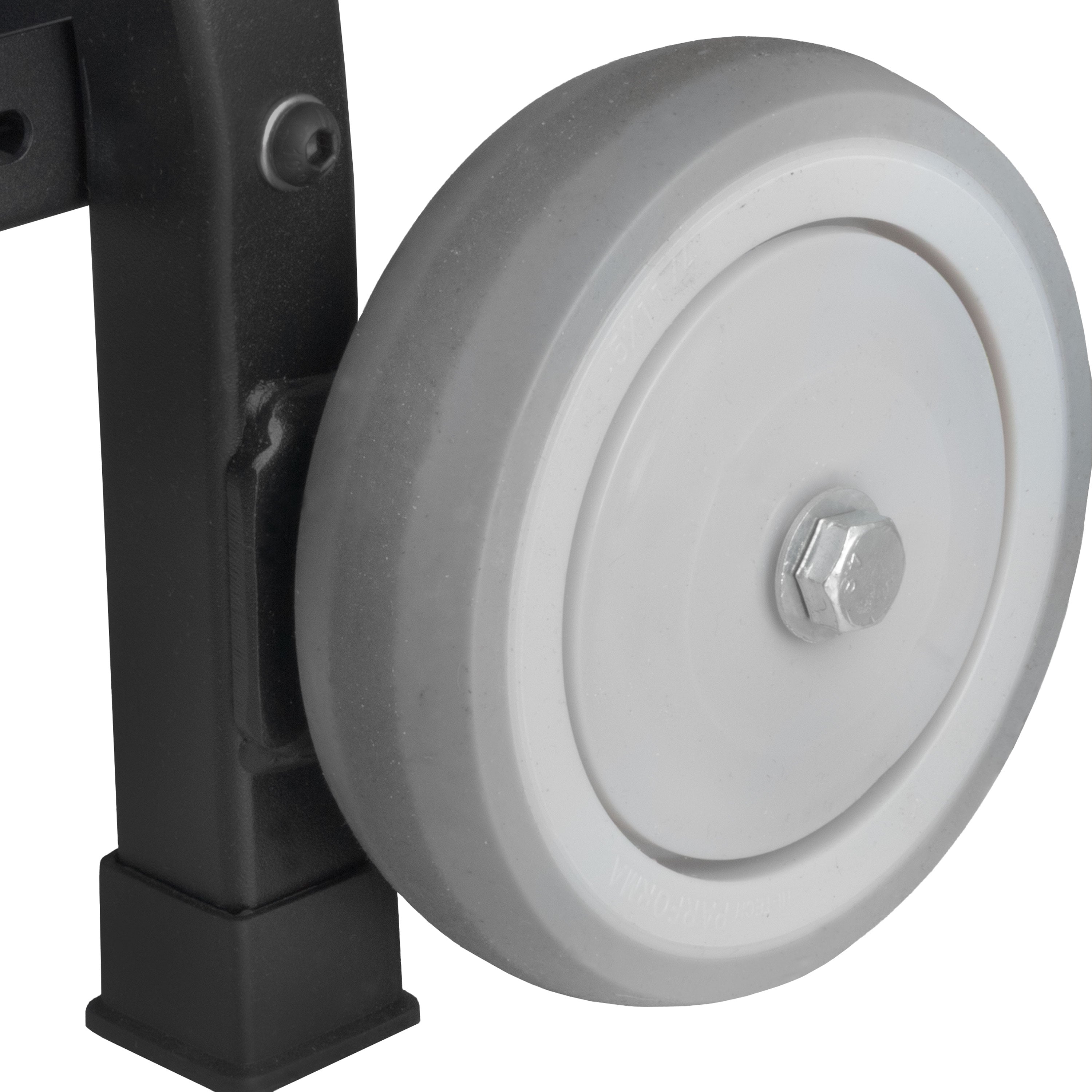 Work Rover Stool w/ Backing, Two Rolling Wheels