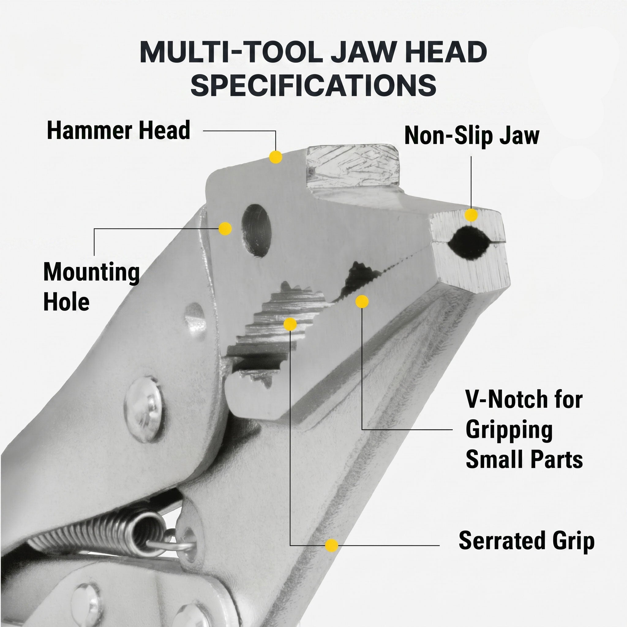 7" Extractor Locking Grounding Pliers