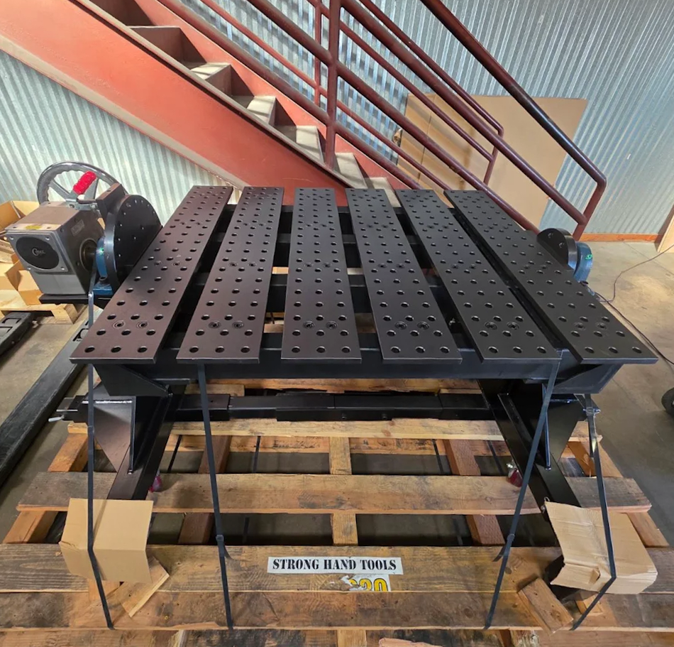 Rotary Positioner with 4' x 3' Max Slotted Tabletop, Nitrided [Blemished]