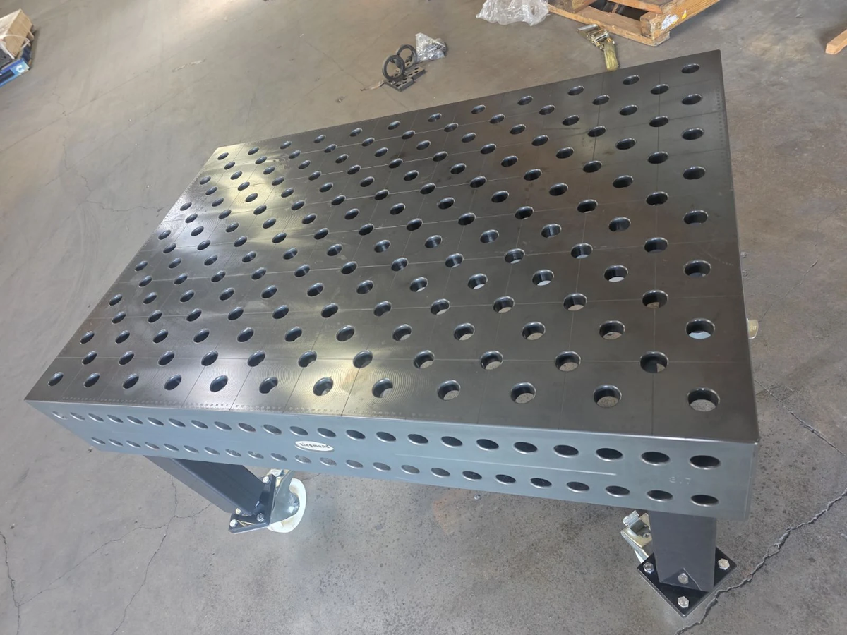 1200x800x200mm, Nitrided Welding Table + Free Legs with Caster, 28mm