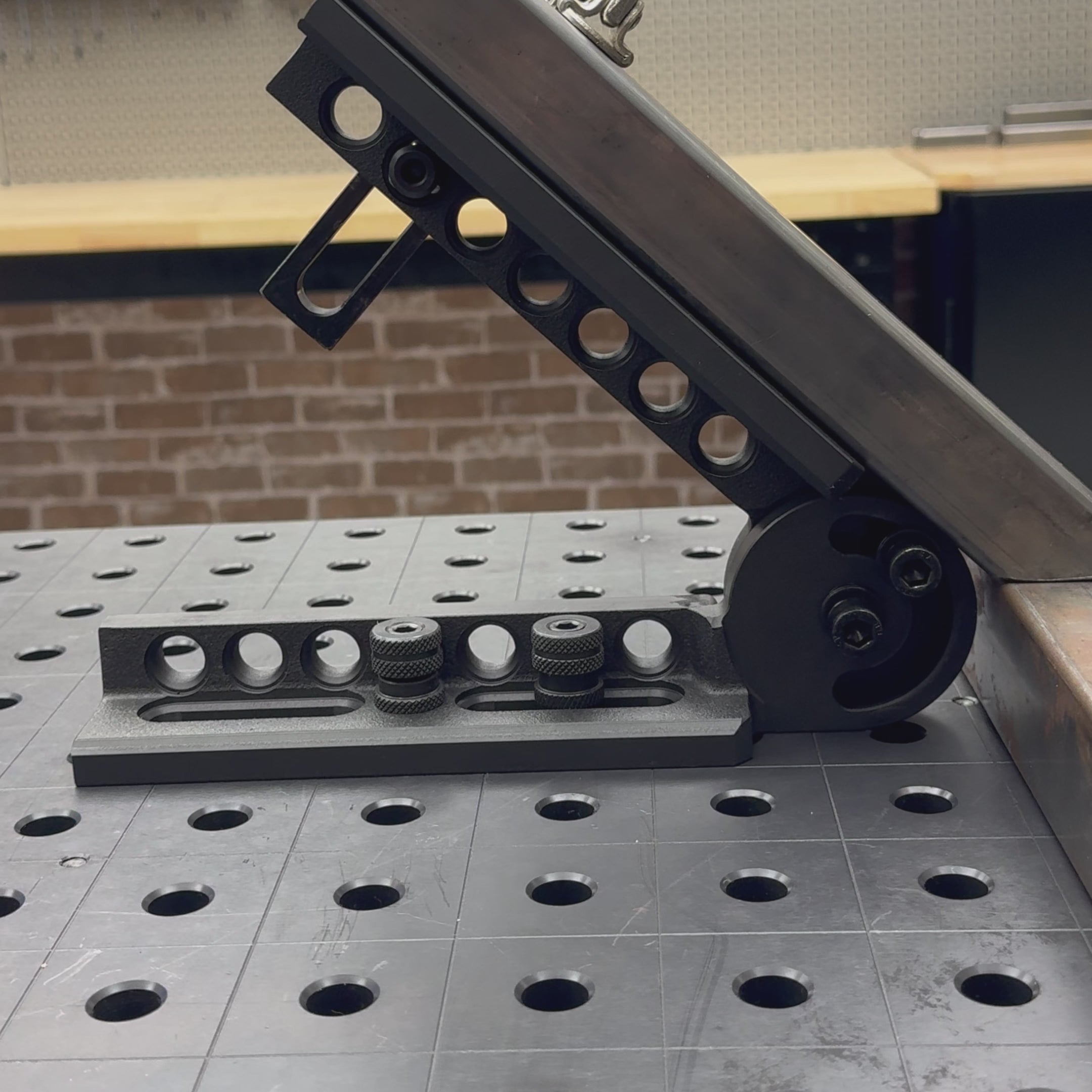 Load video: Adjustable Angle Bracket - 5/8" Hole Diameter