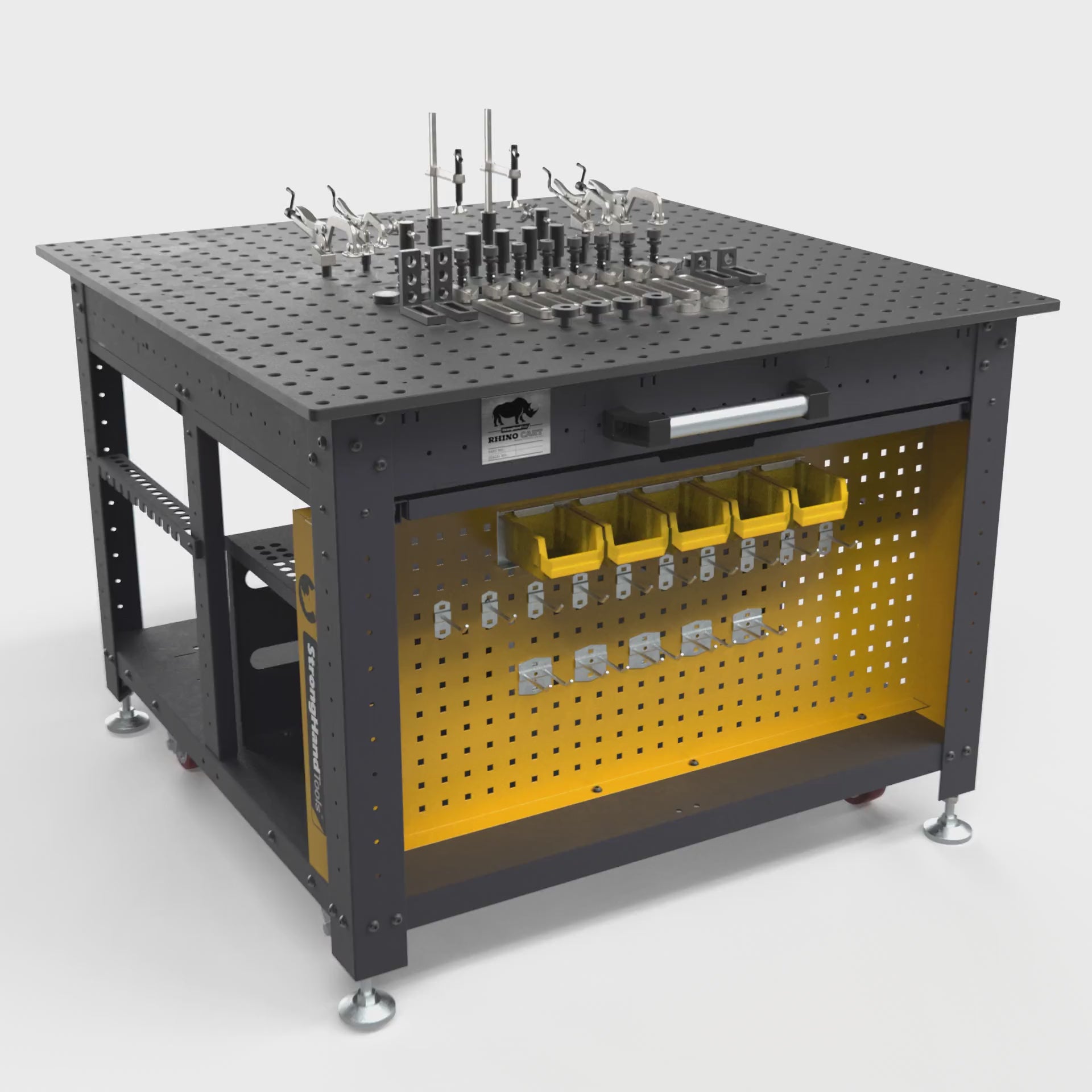 Cargar vídeo: Rhino Cart 48&quot; x 48&quot; Mobile Work Station