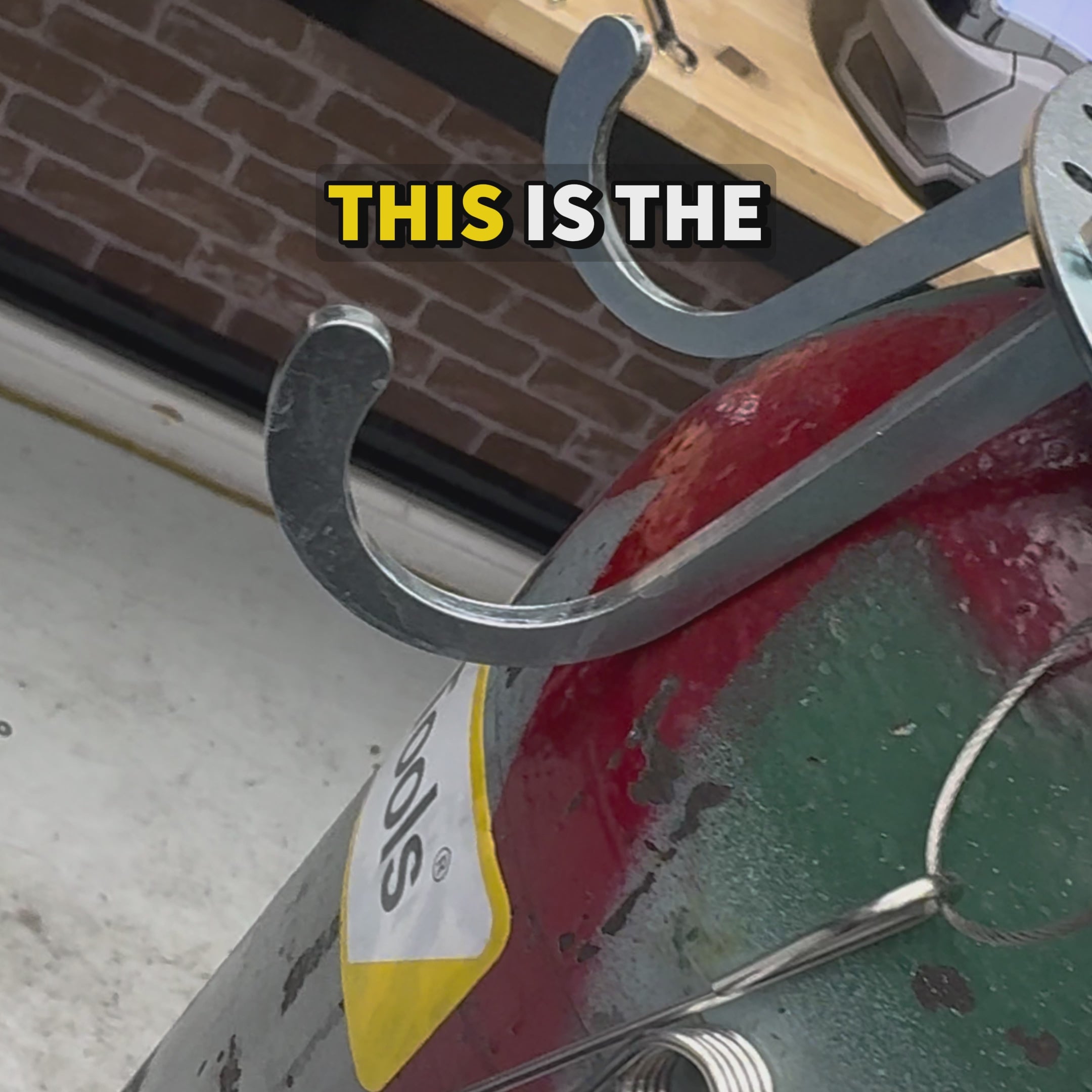 Gas Cylinder Storage with Hooks