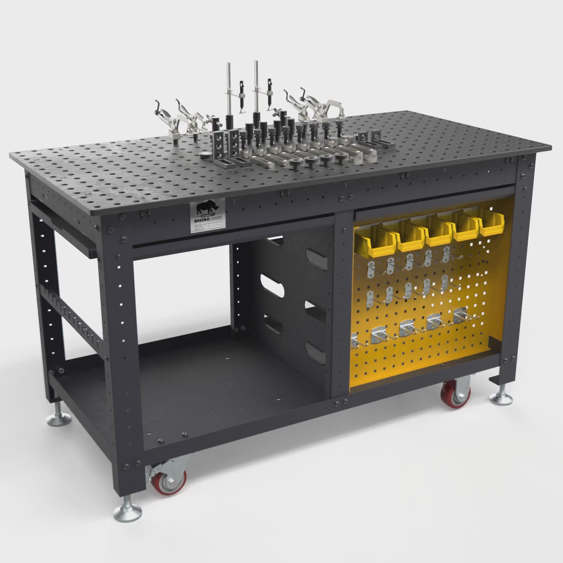 Cargar vídeo: Rhino Cart 60&quot; x 30&quot; Mobile Work Station