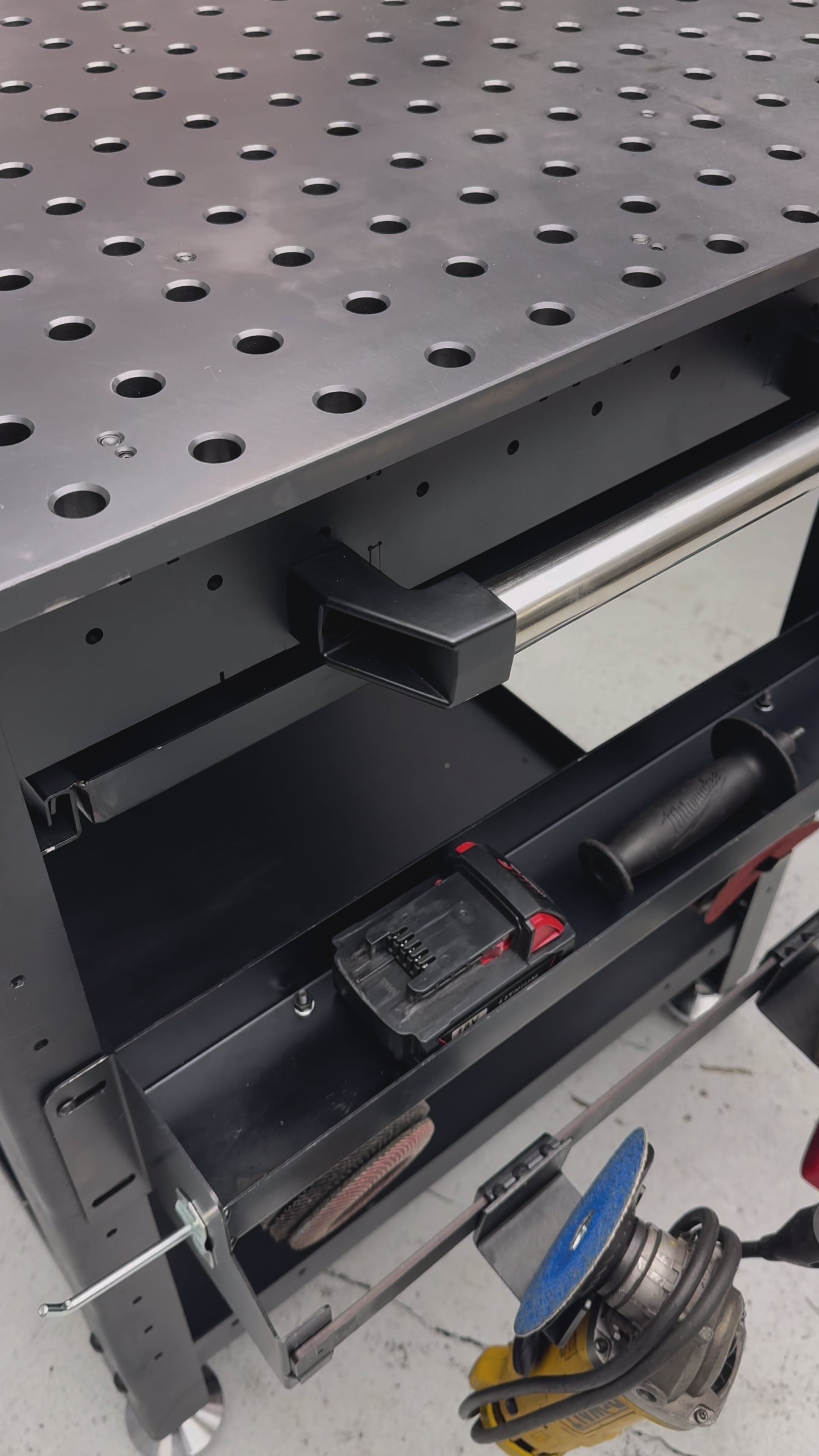 Grinder Storage Rack for Rhino Carts