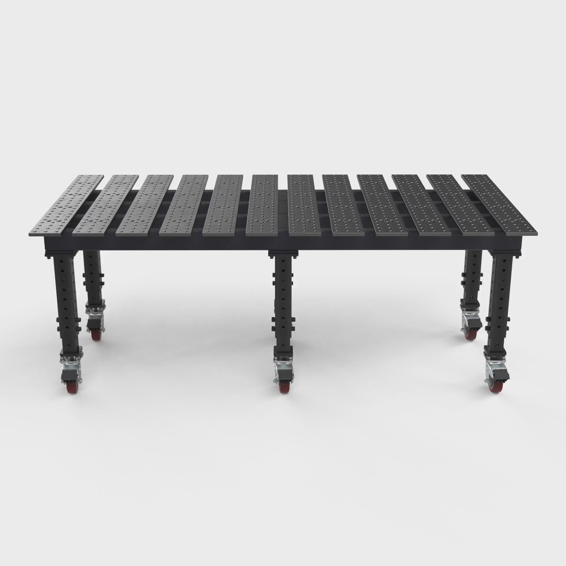 Load video: MAX Slotted 8&#39; x 4&#39; (94&quot; x 46&quot;) Table, 5/8&quot; System