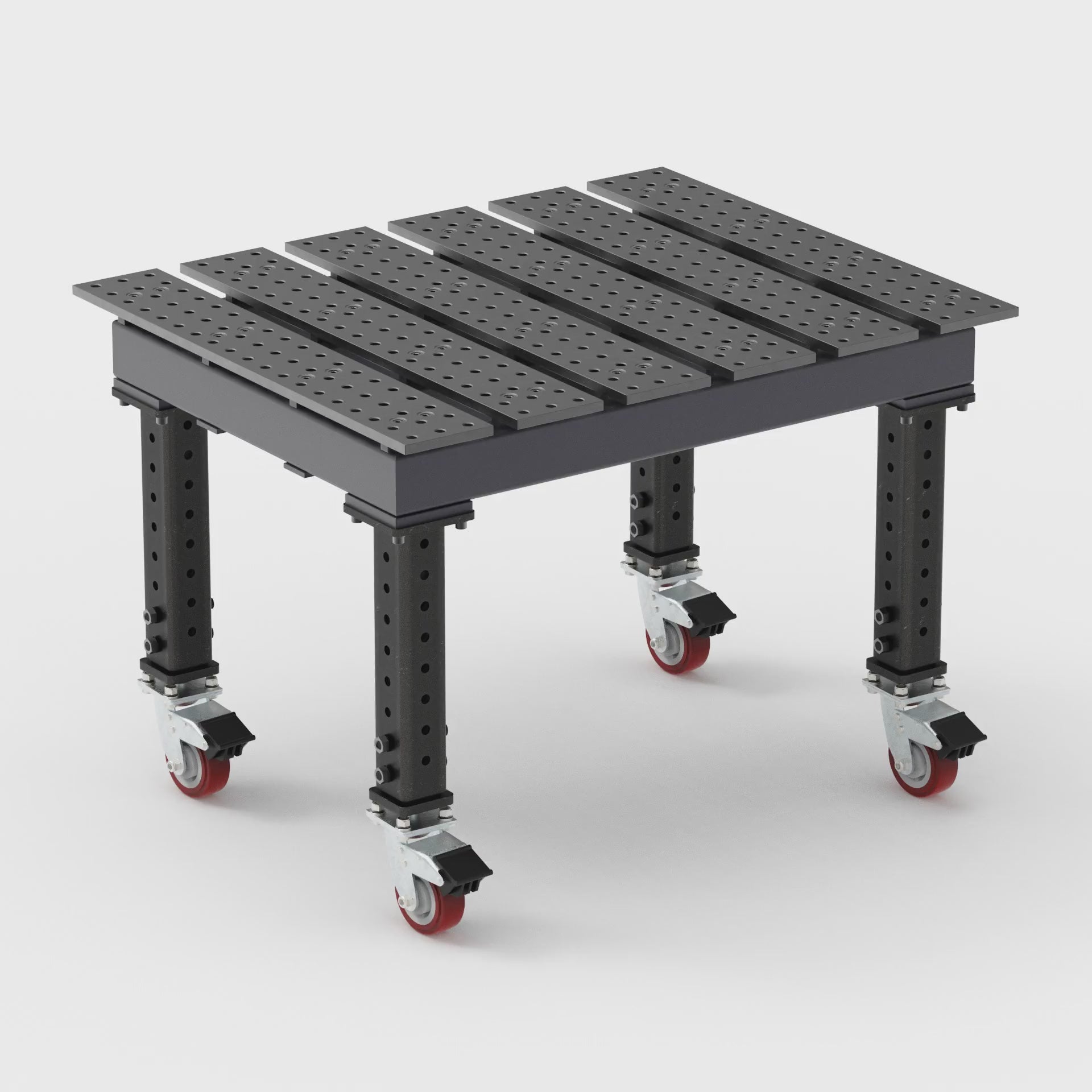 Load video: Slotted 4' × 3' (47" x 38") Table, 5/8" System