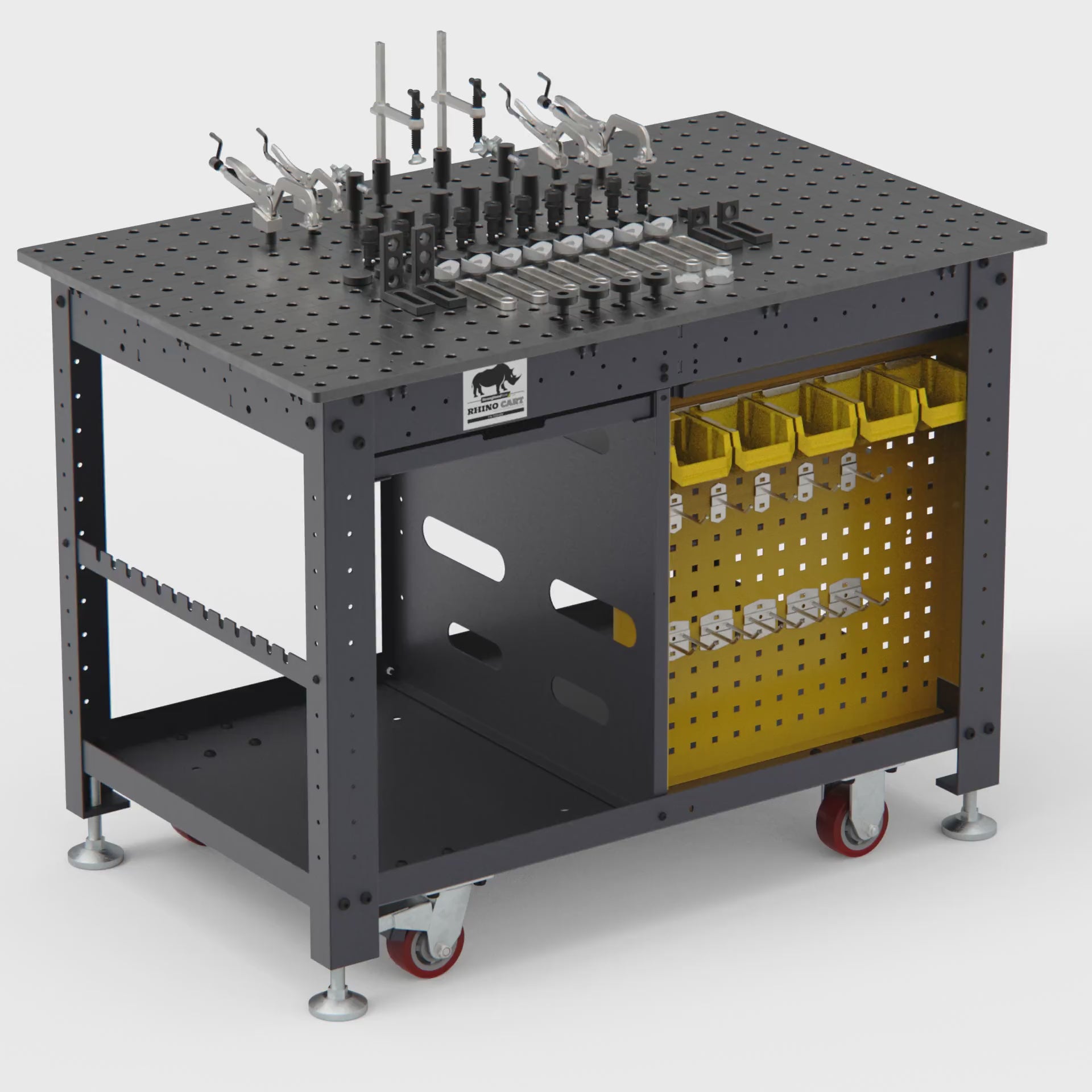 Cargar vídeo: Rhino Cart 48" x 30" Mobile Work Station