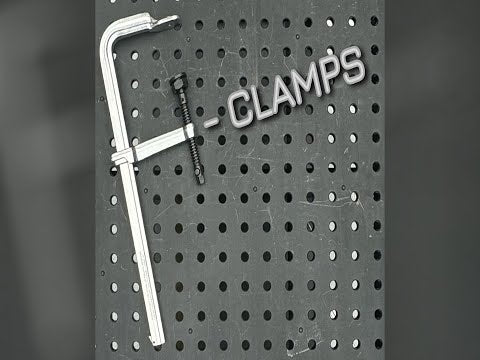 Reversible F-Clamps - 3/16" x 9/16" Rail Size, Heavy Duty Pad (UM Series)
