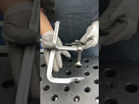 Reversible F-Clamps - 3/16" x 9/16" Rail Size, Heavy Duty Pad (UM Series)