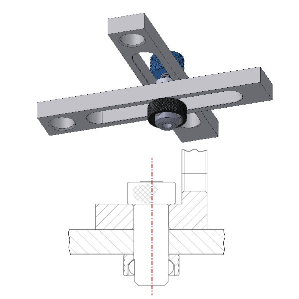 Ball Lock Bolt Accessories, Fit 5/8 Holes