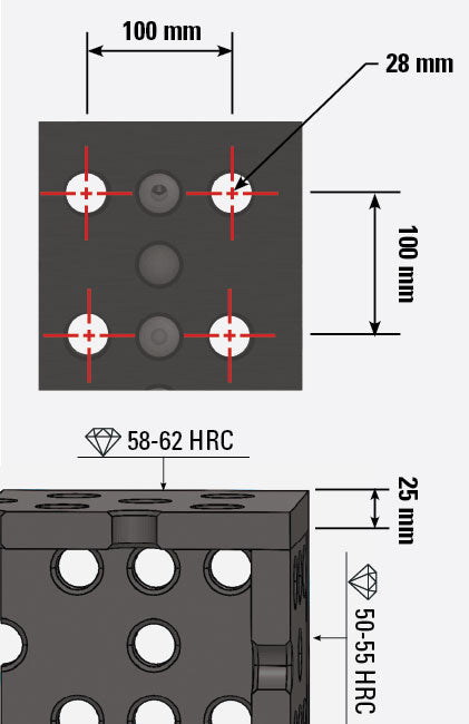 Alpha 28 Tables, 1.2 x 1.2 M