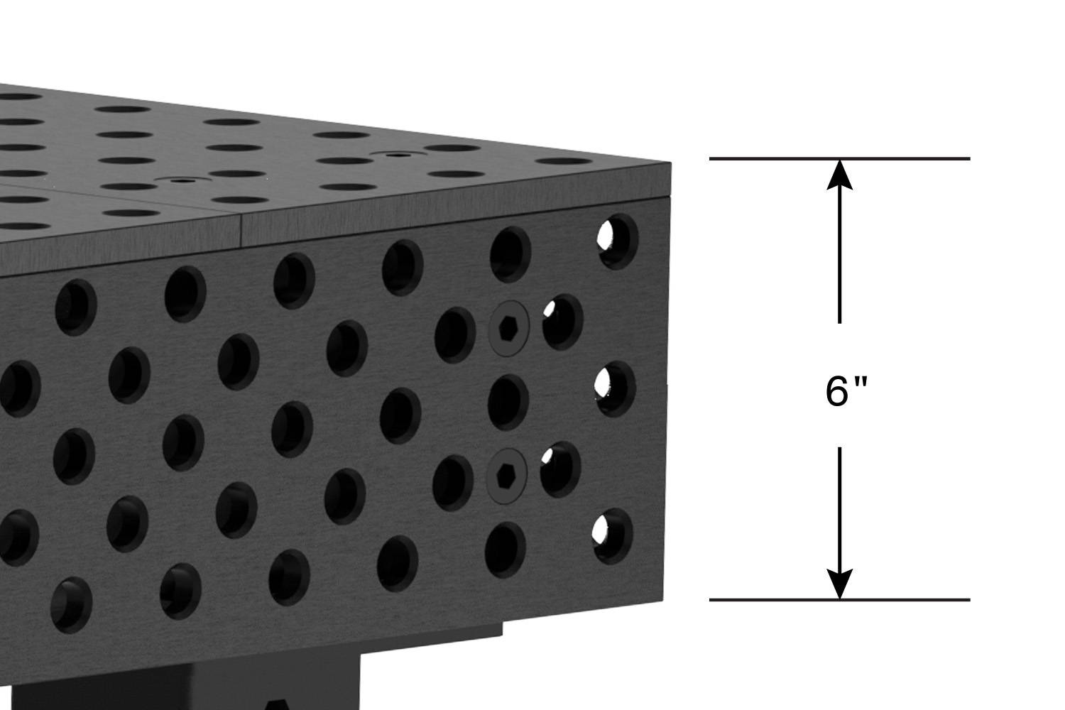 Alpha, 5-Sided, 6' x 4' (72" x 48") Table, 5/8" System