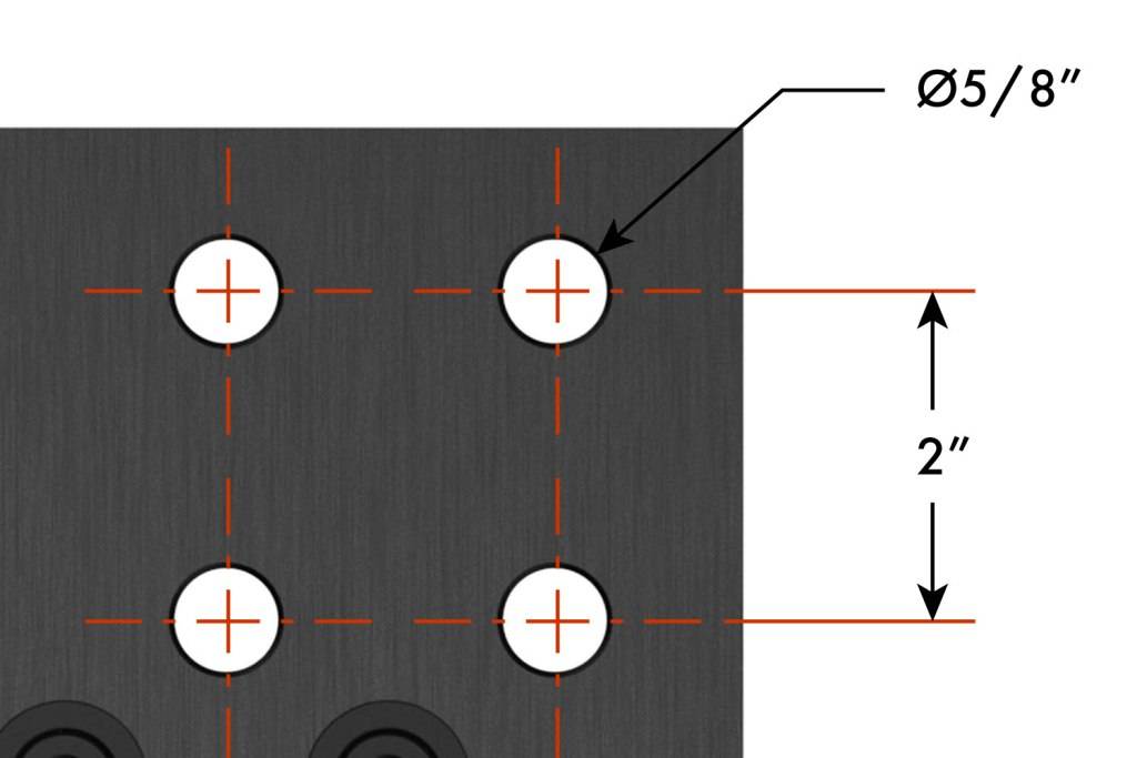 Alpha, 5-Sided, 6' x 4' (72" x 48") Table, 5/8" System