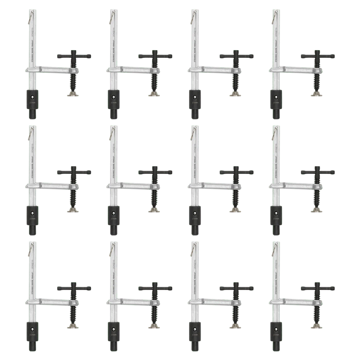 12-pc Inserta Clamp Pack, Fit 16 mm Holes – Strong Hand Tools
