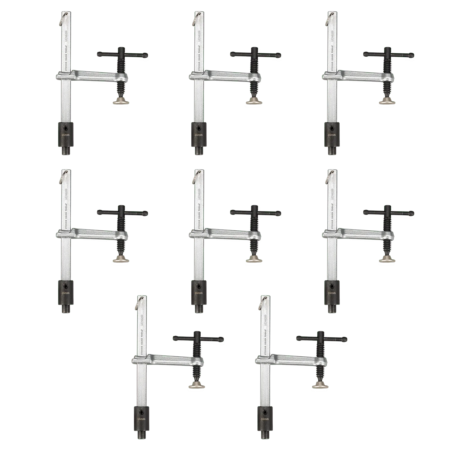 8-pc Inserta Clamp Kit, Fit 16 mm Holes