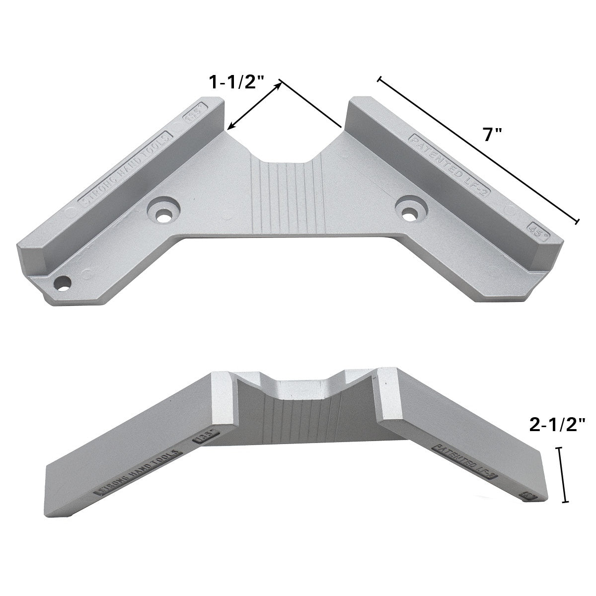 Plantilla Tru-AngL de aluminio de 90°