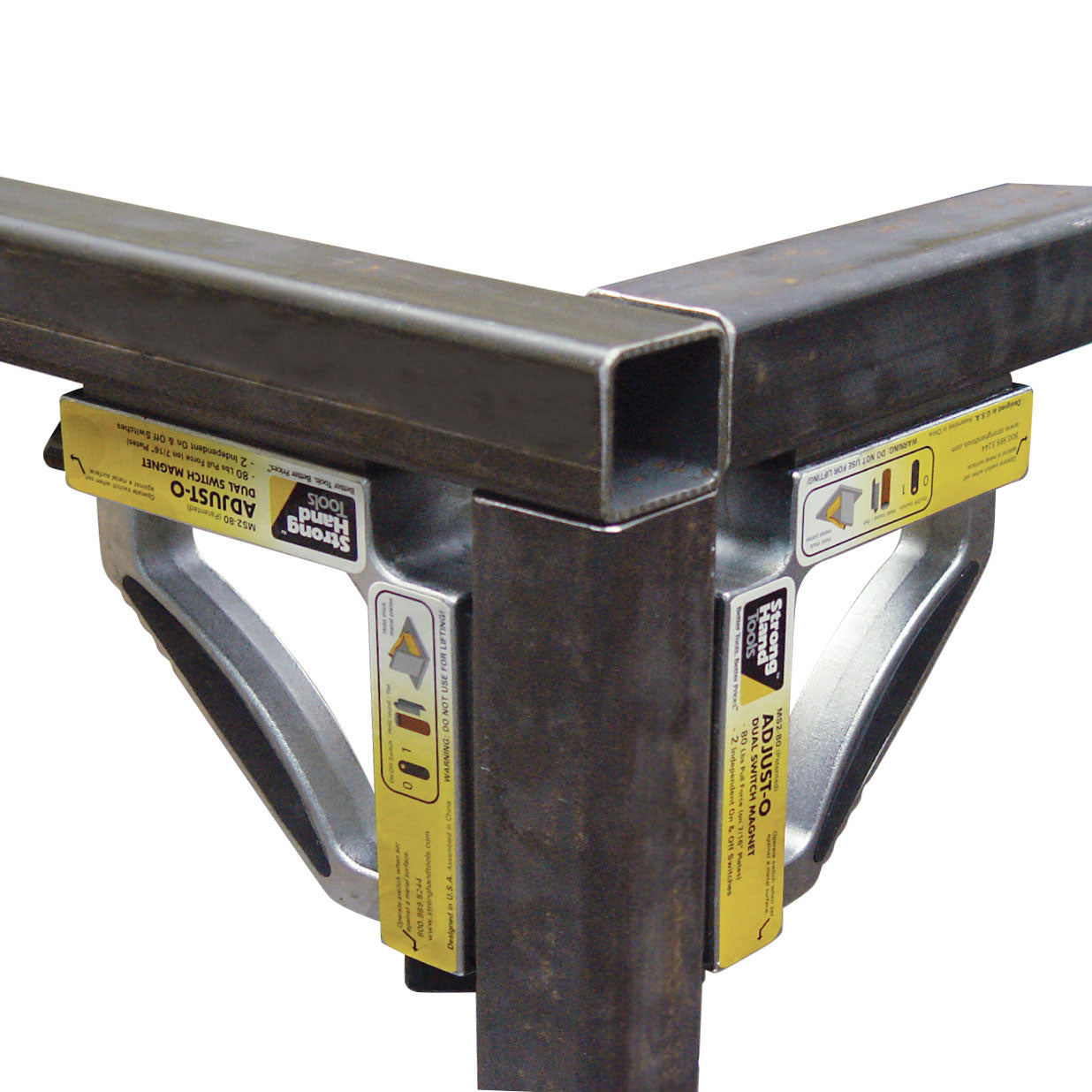 Cuadrados magnéticos de doble interruptor de 90° Adjust-O™ 