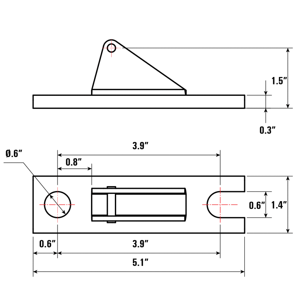 Kit de base para montaje en mesa, se adapta a orificios de 5/8