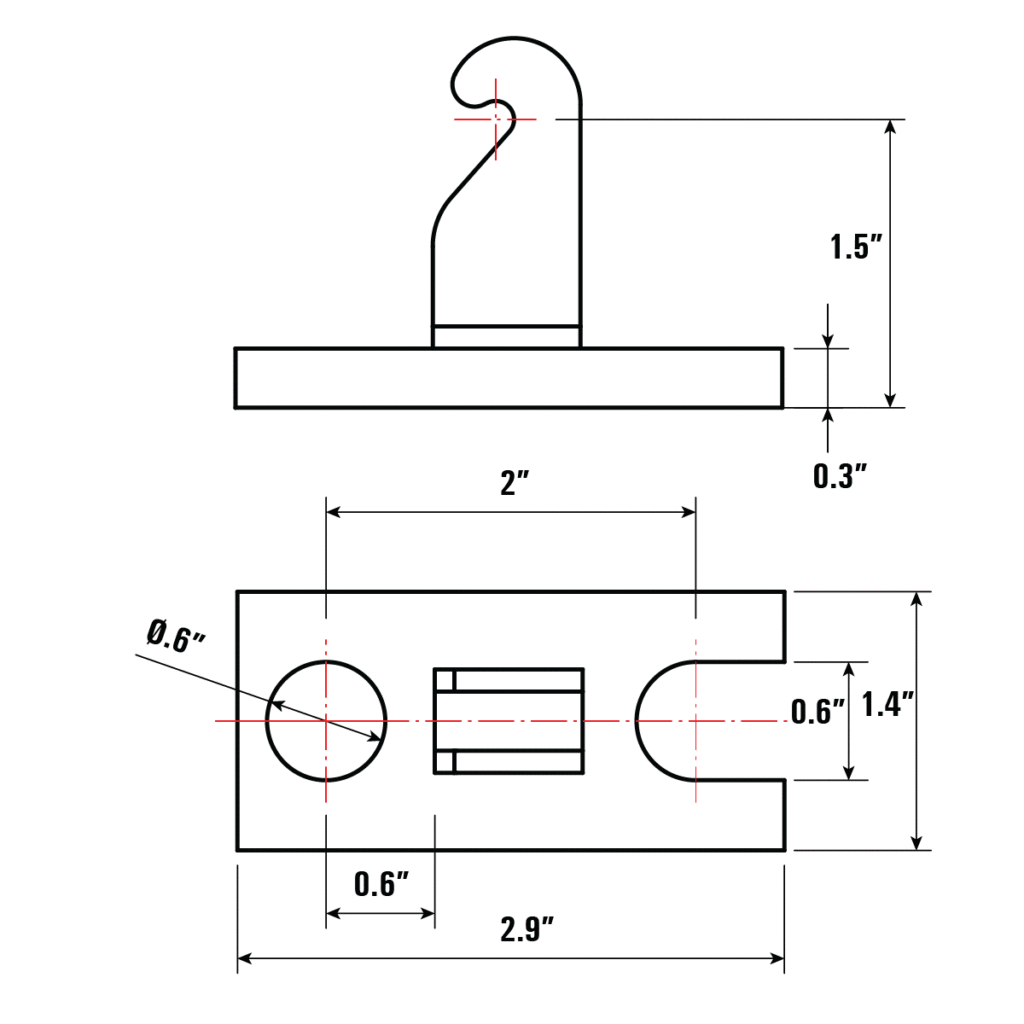 Kit de base para montaje en mesa, se adapta a orificios de 5/8
