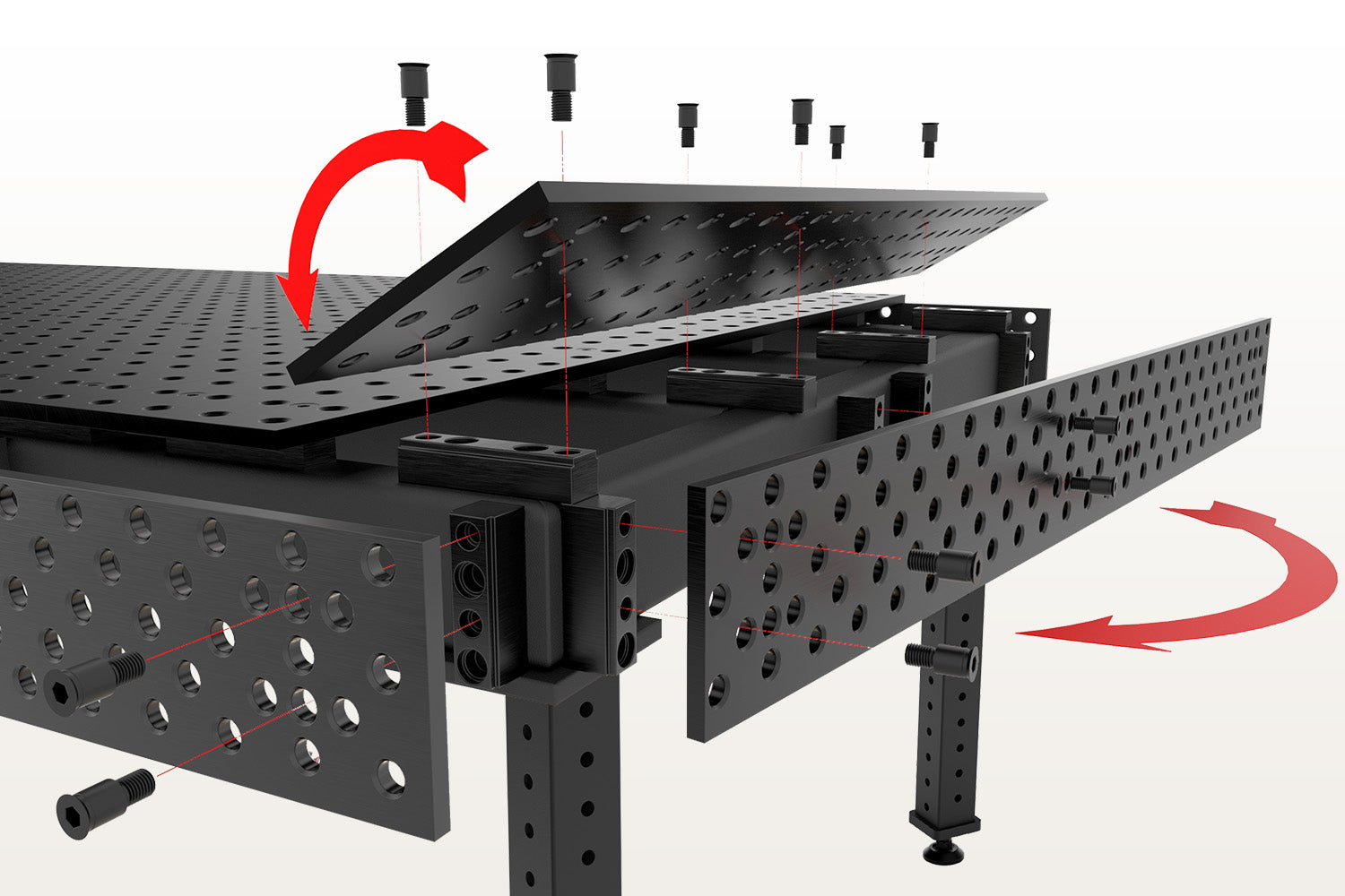 Platos reversibles para mesas Alpha 5/8 